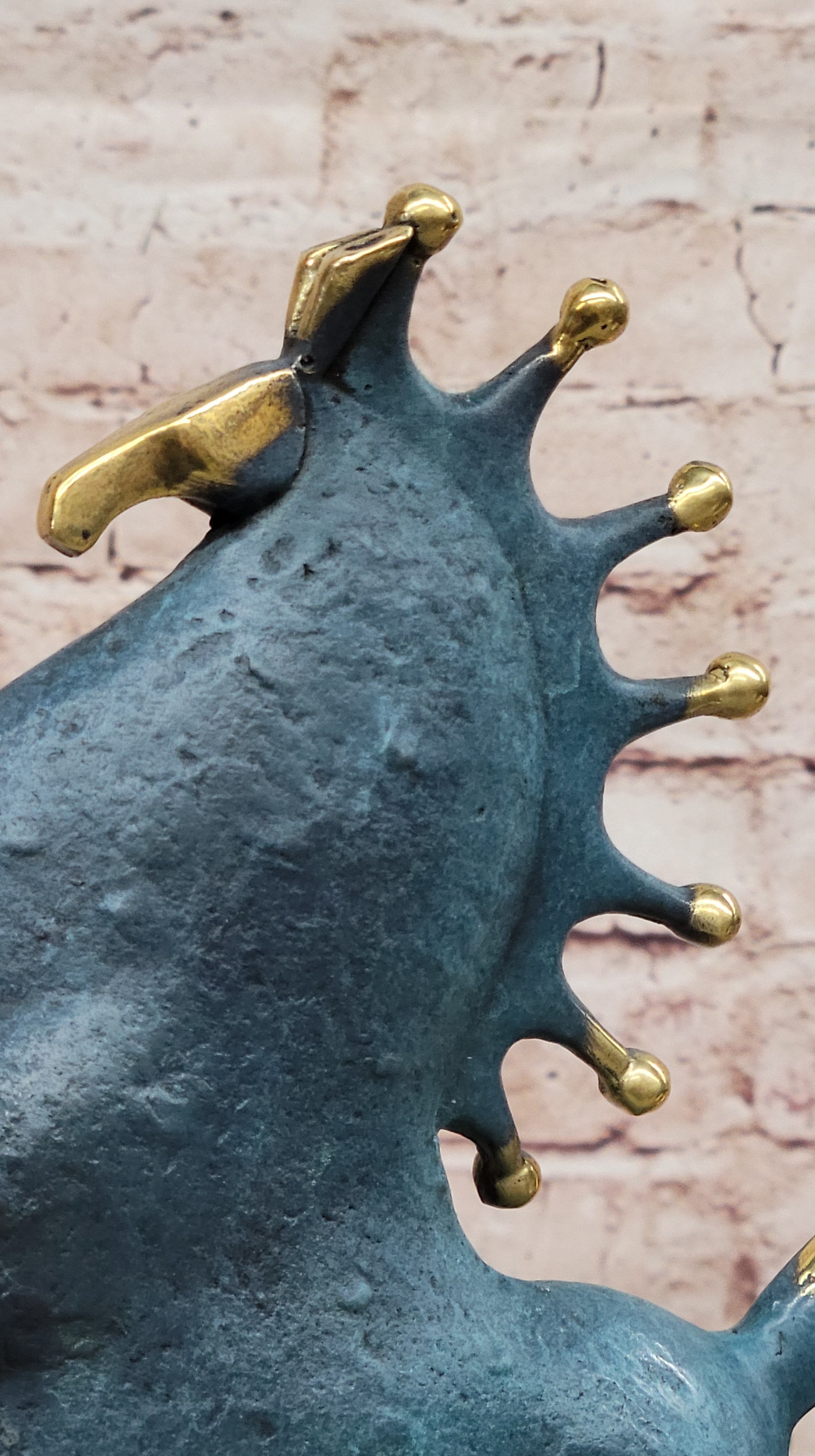 Artisanal Bronze Statue - Tang Horse Reflections by Miguel Lopez Sale