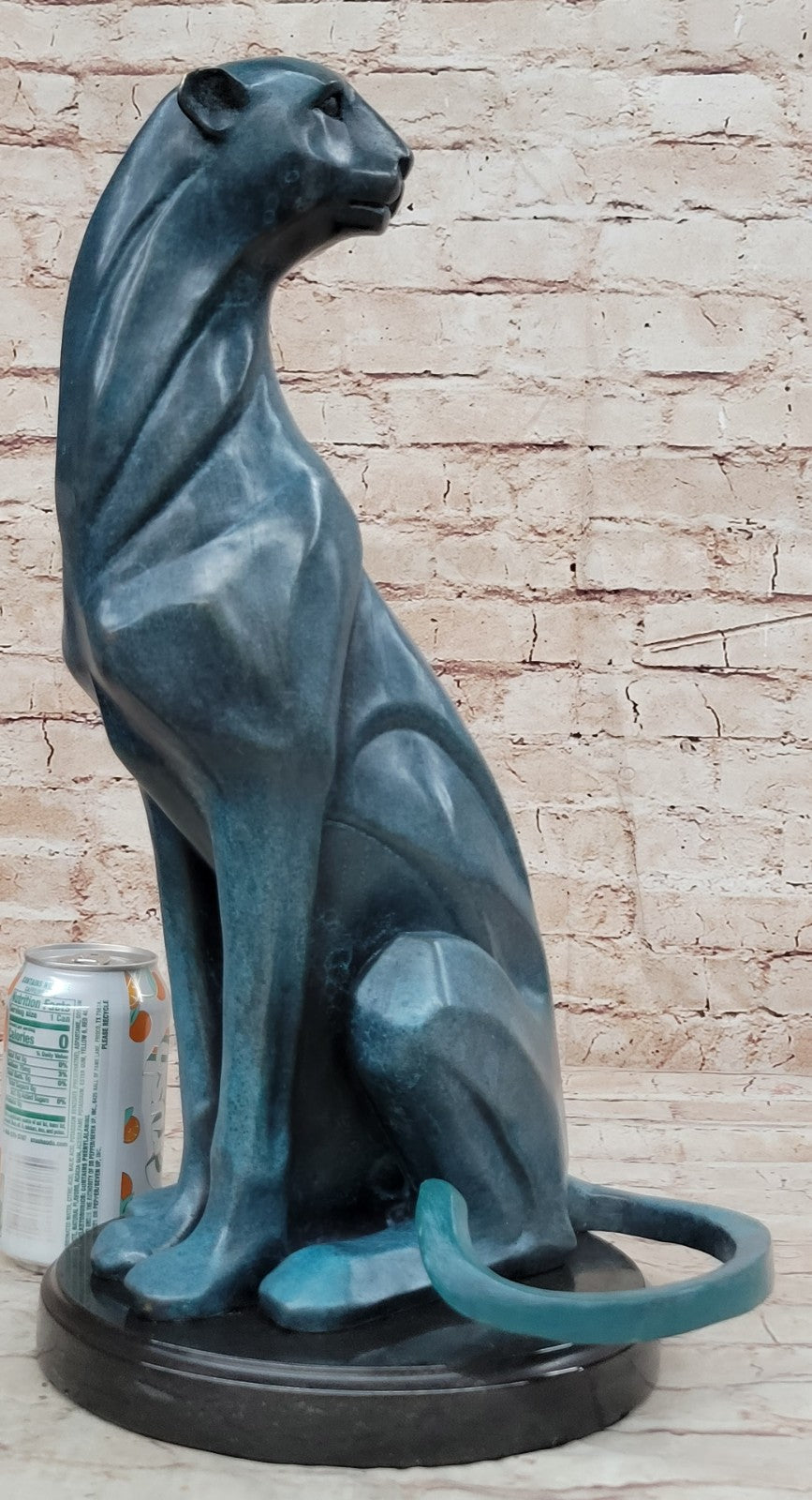 Fine Art Hot Cast Bronze Puma Sculpture - Henry Moore`s Masterpiece Gift