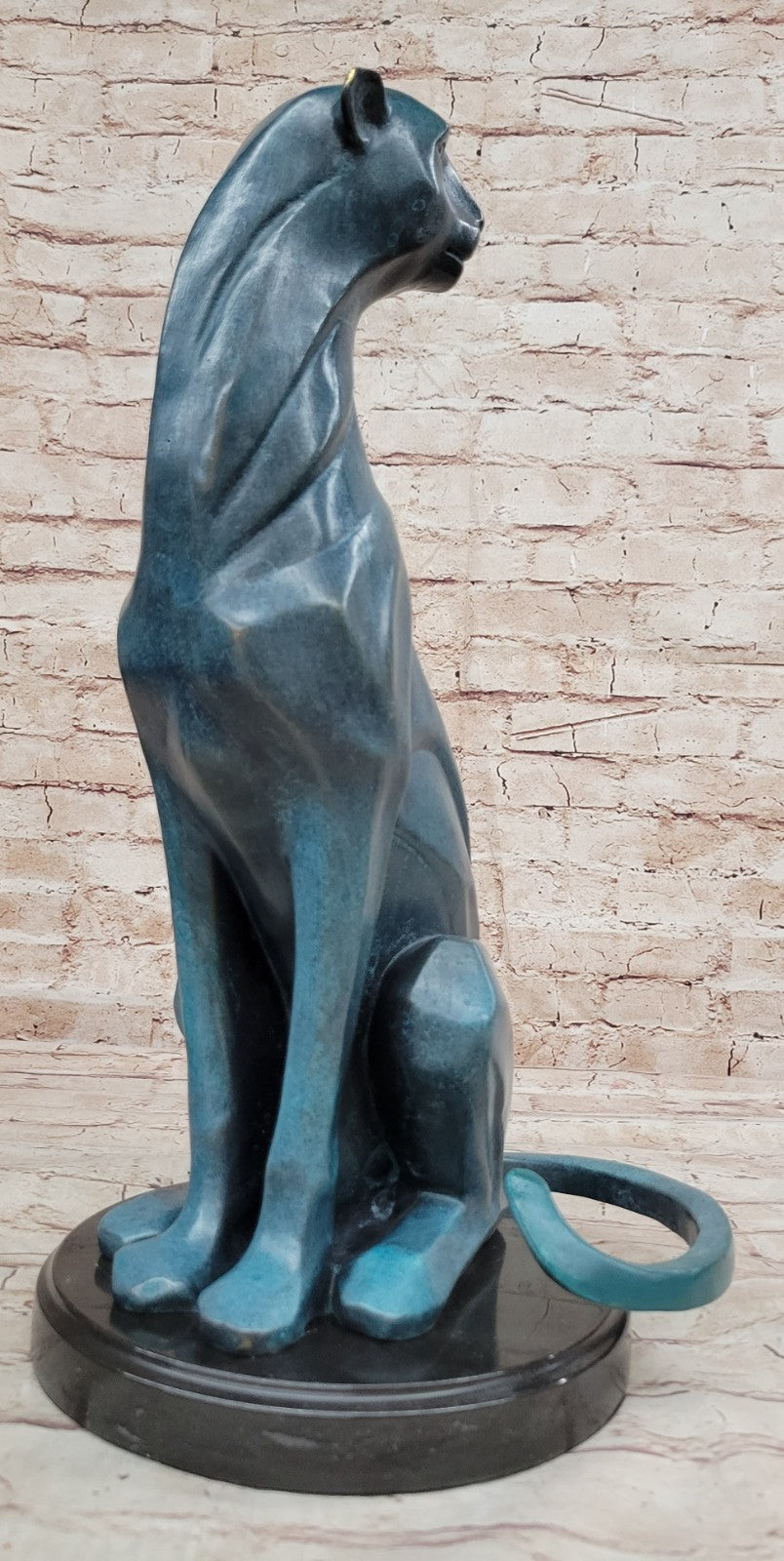 Fine Art Hot Cast Bronze Puma Sculpture - Henry Moore`s Masterpiece Gift