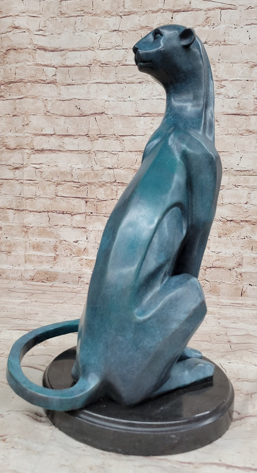 Fine Art Hot Cast Bronze Puma Sculpture - Henry Moore`s Masterpiece Gift