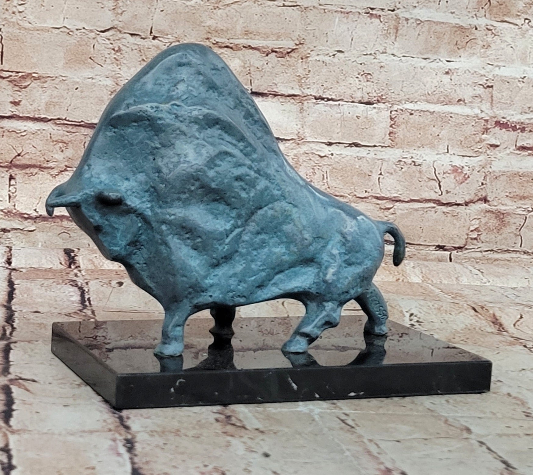 Mid Century Picasso Inspired Abstract Bronze Sculpture Hot Cast Casting