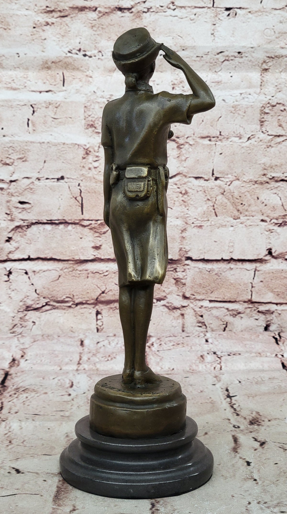 Collectible Museum Quality Police Woman Officer Bronze Statue