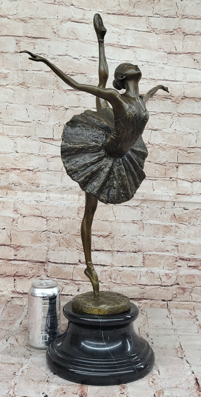 Extra Large Bronze Ballerina Sculpture - Fine Art for Home Office Decor