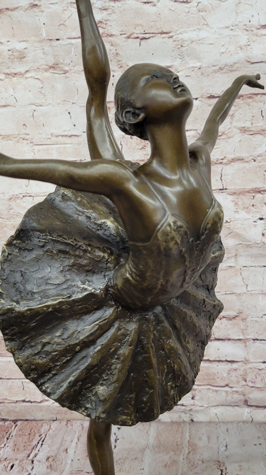 Extra Large Bronze Ballerina Sculpture - Fine Art for Home Office Decor