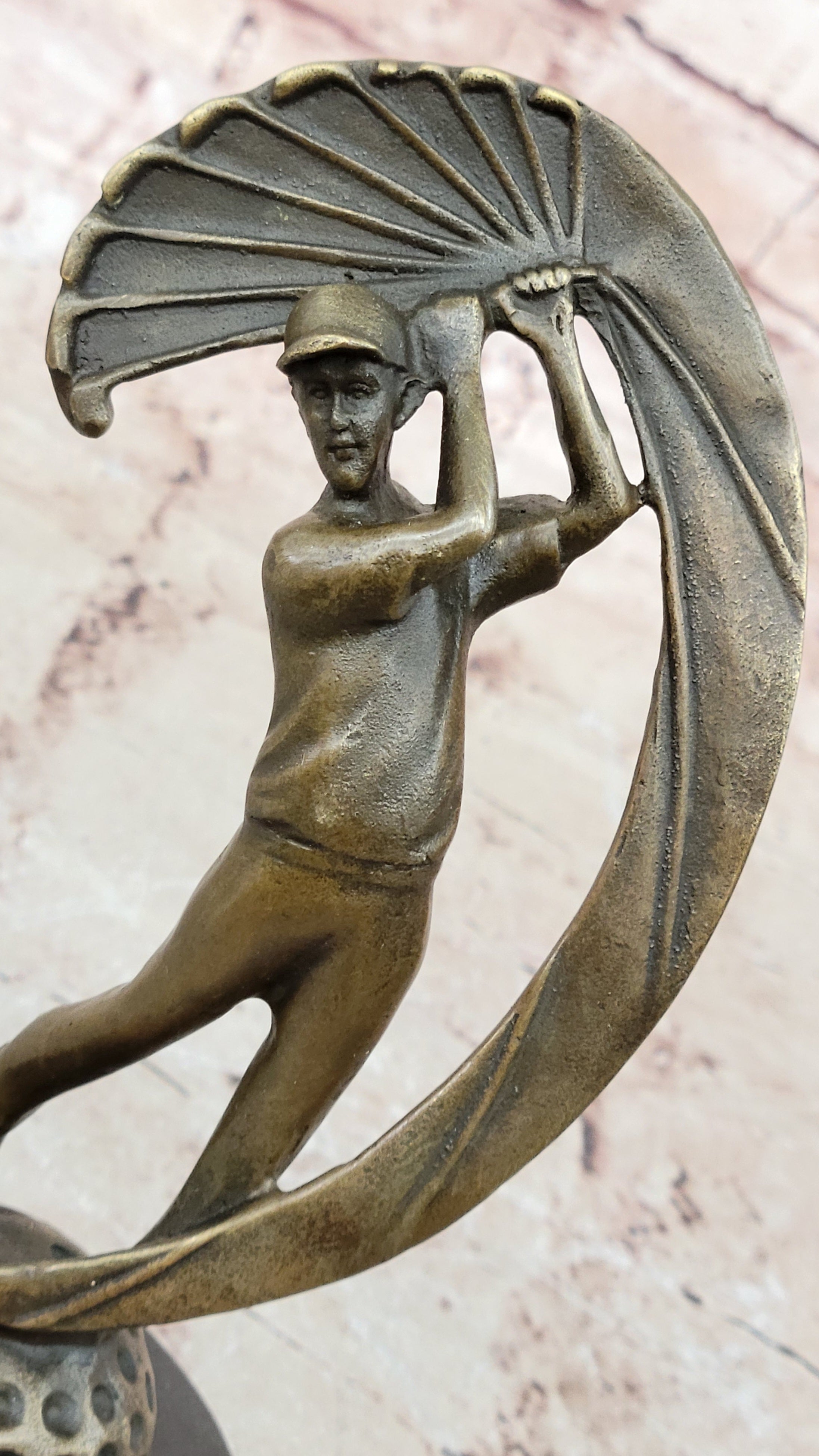 Aldo Vitaleh Male Golfer Sculpture: A Golf Art Collectible Figure