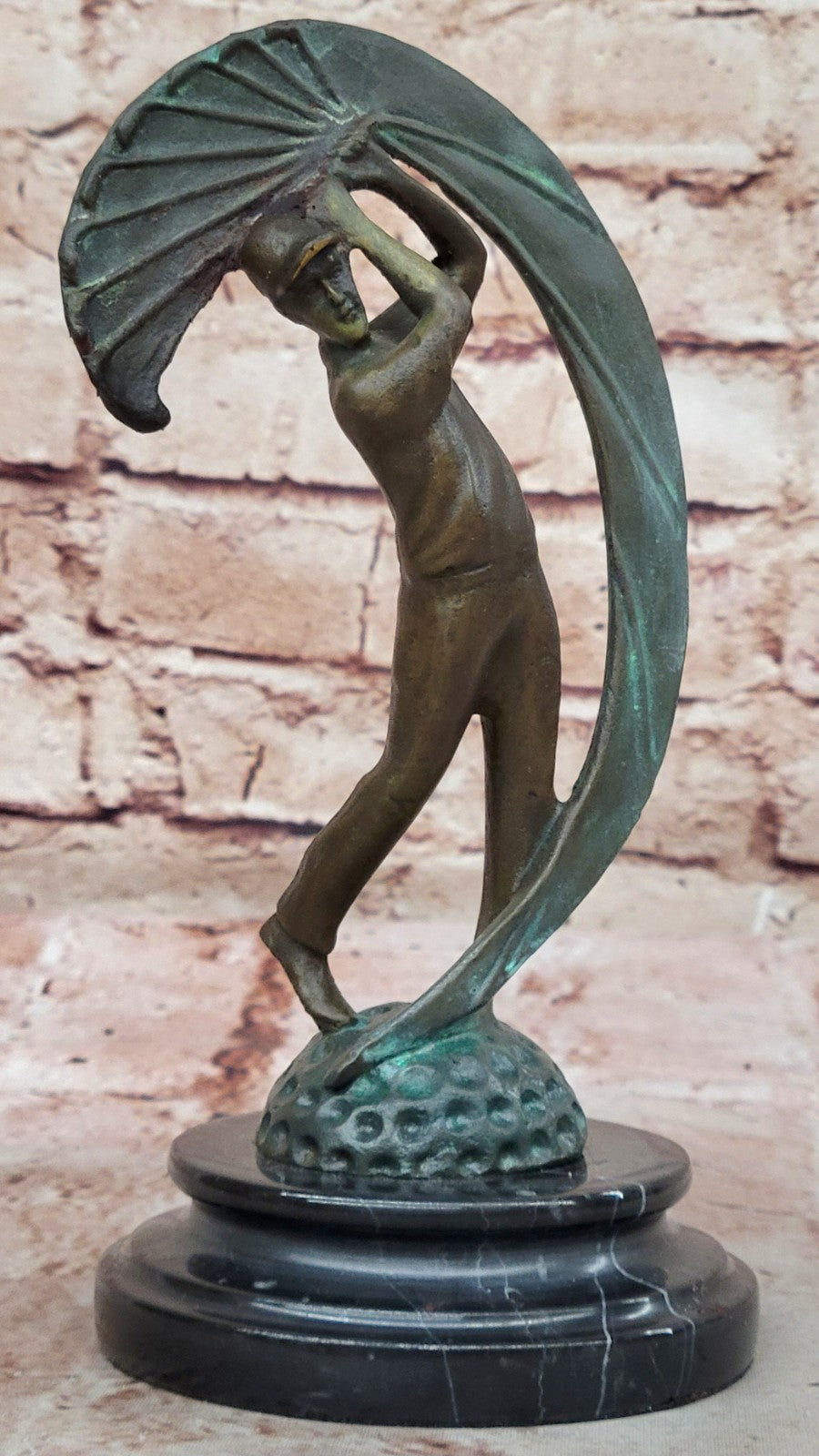 Golfer Bronze Sculpture Statue by Aldo Vitaleh Office Trophy Art Sports Figurine