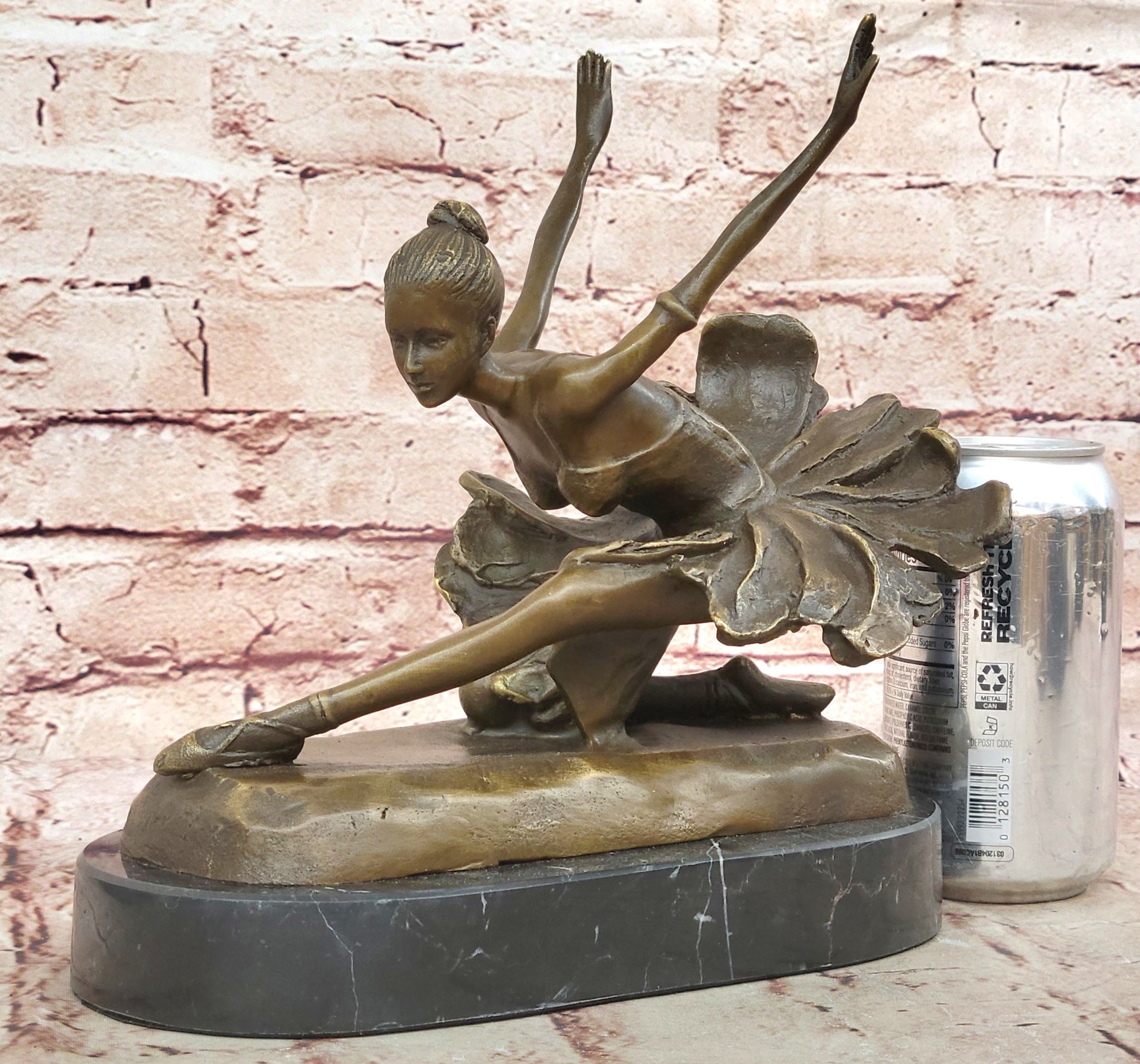 Bronze Statue Home Decor Original Female Dancer Ballet Brown Ballerina Sale