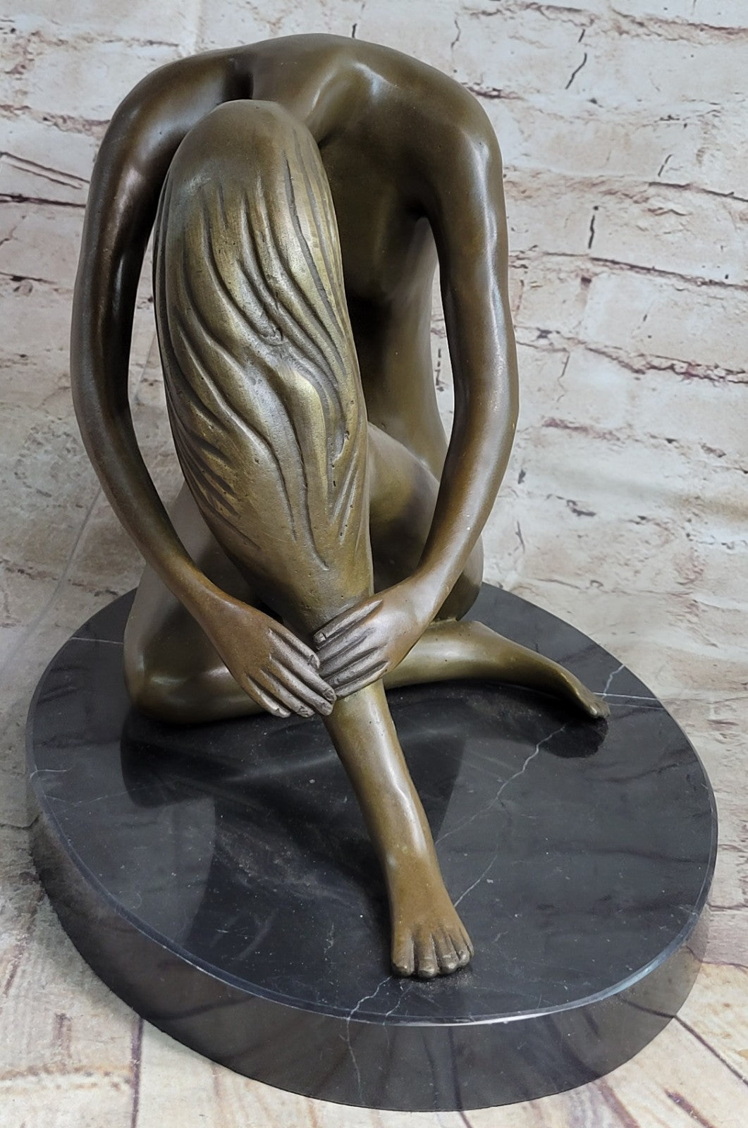BRONZE NUDE WOMAN Girl Model Erotic Risque sculpture statue Figure Figurine