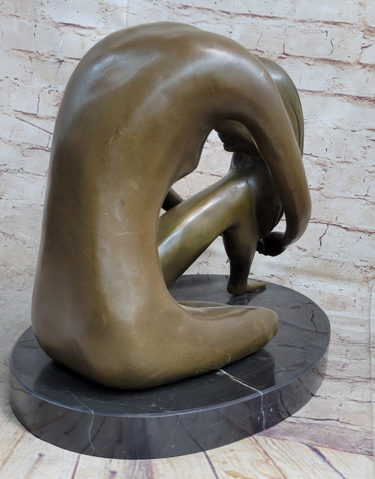 BRONZE NUDE WOMAN Girl Model Erotic Risque sculpture statue Figure Figurine