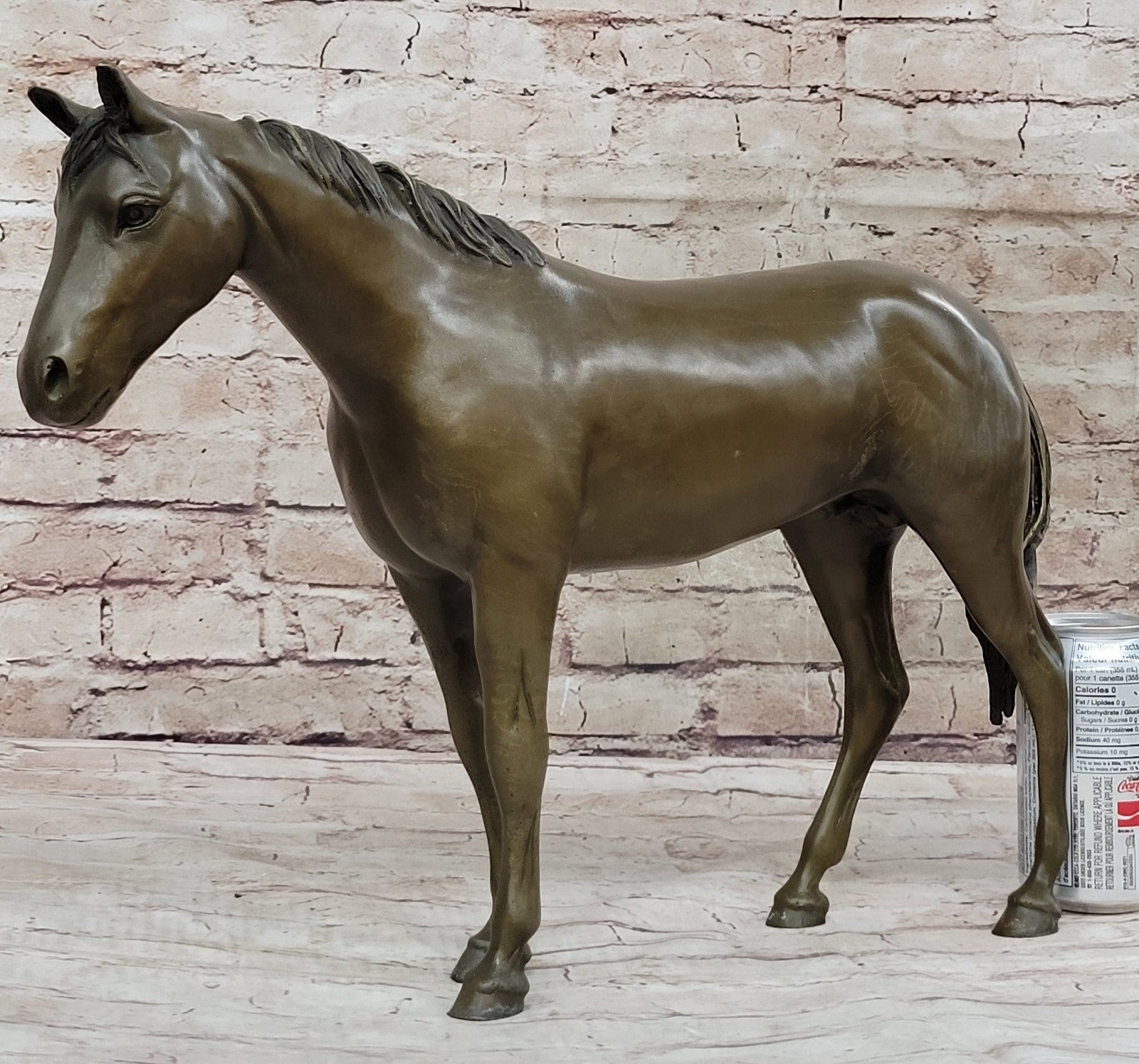Lost Wax Method Arabian Horse Bronze Statue by P.J Mene - Equestrian Decor