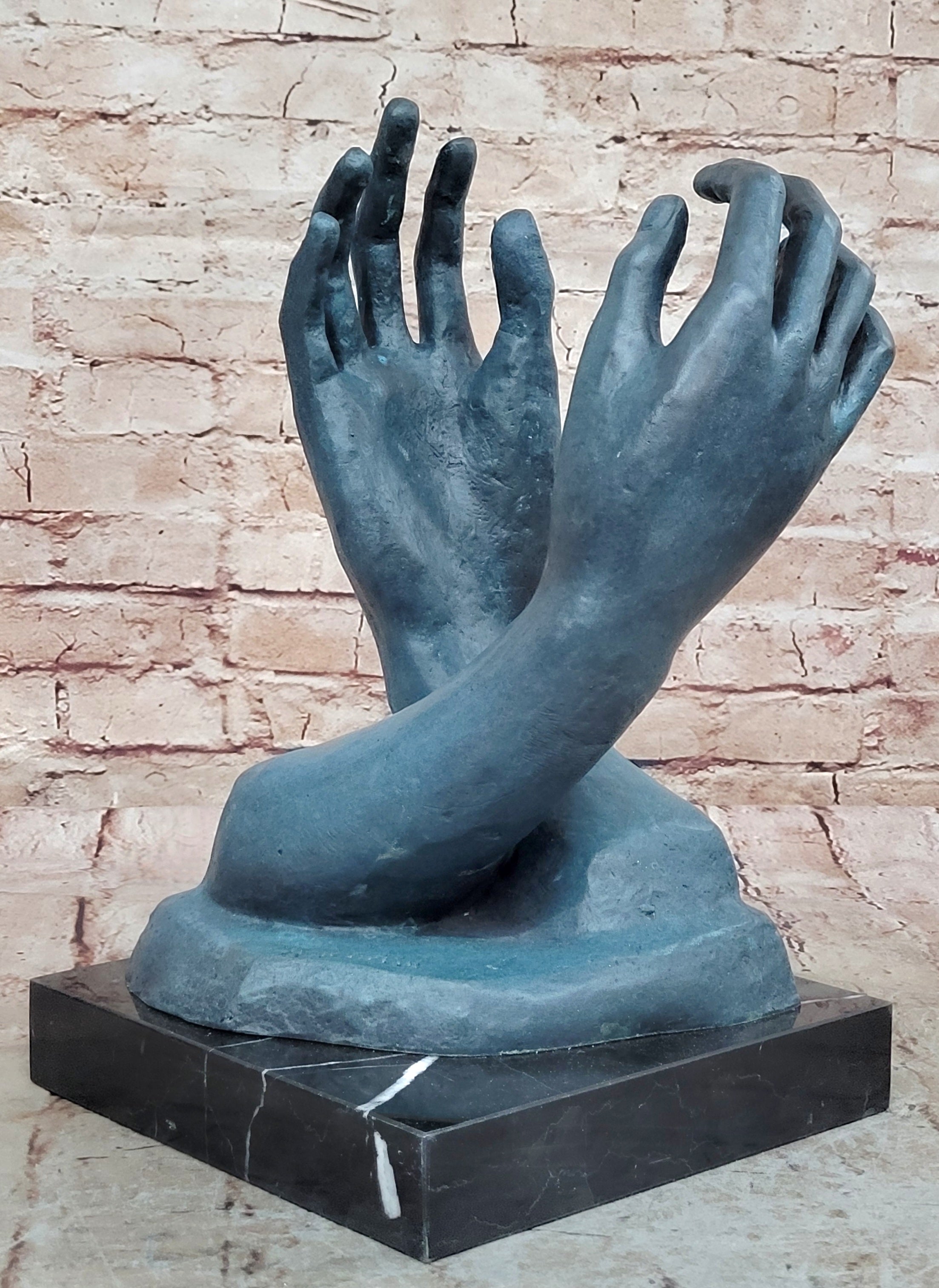 Kunst & Ambiente - The Cathedral (1908) - Bronze Sculpture by Auguste Rodin - Hands