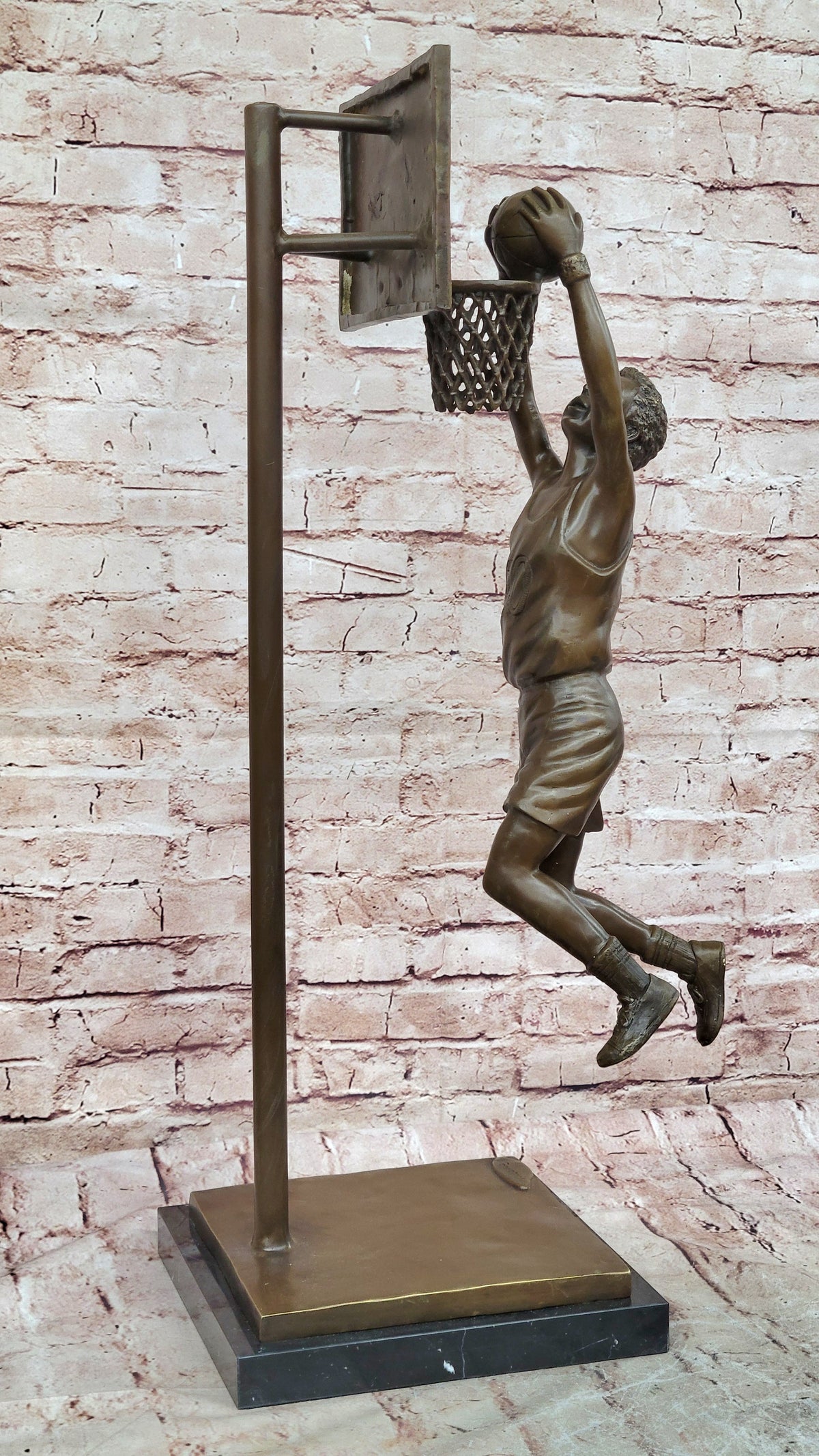 Basketball Player Athlete NBA Bronze Statue Sculpture Figurine Trophy Figure Art