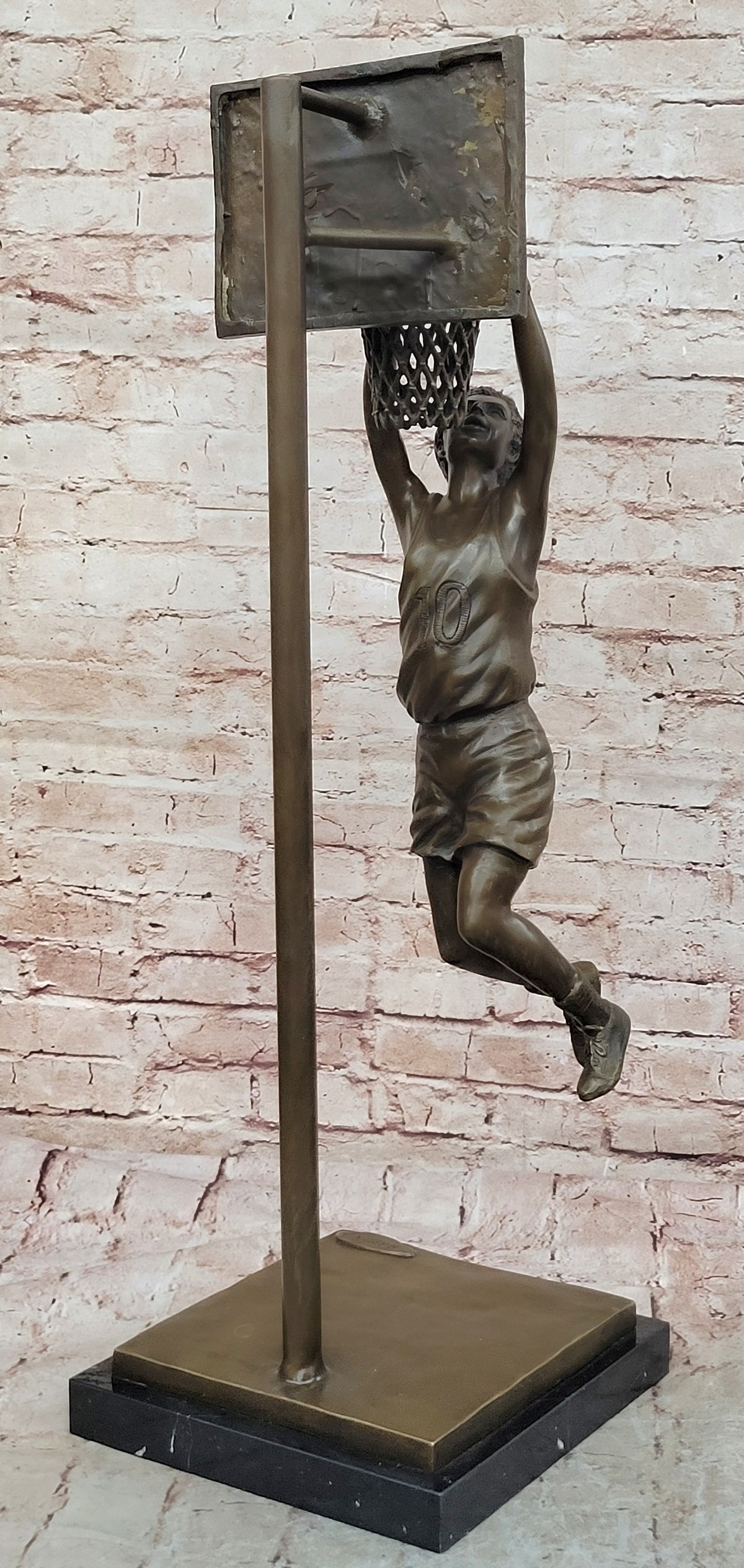 Basketball Player Athlete NBA Bronze Statue Sculpture Figurine Trophy Figure Art