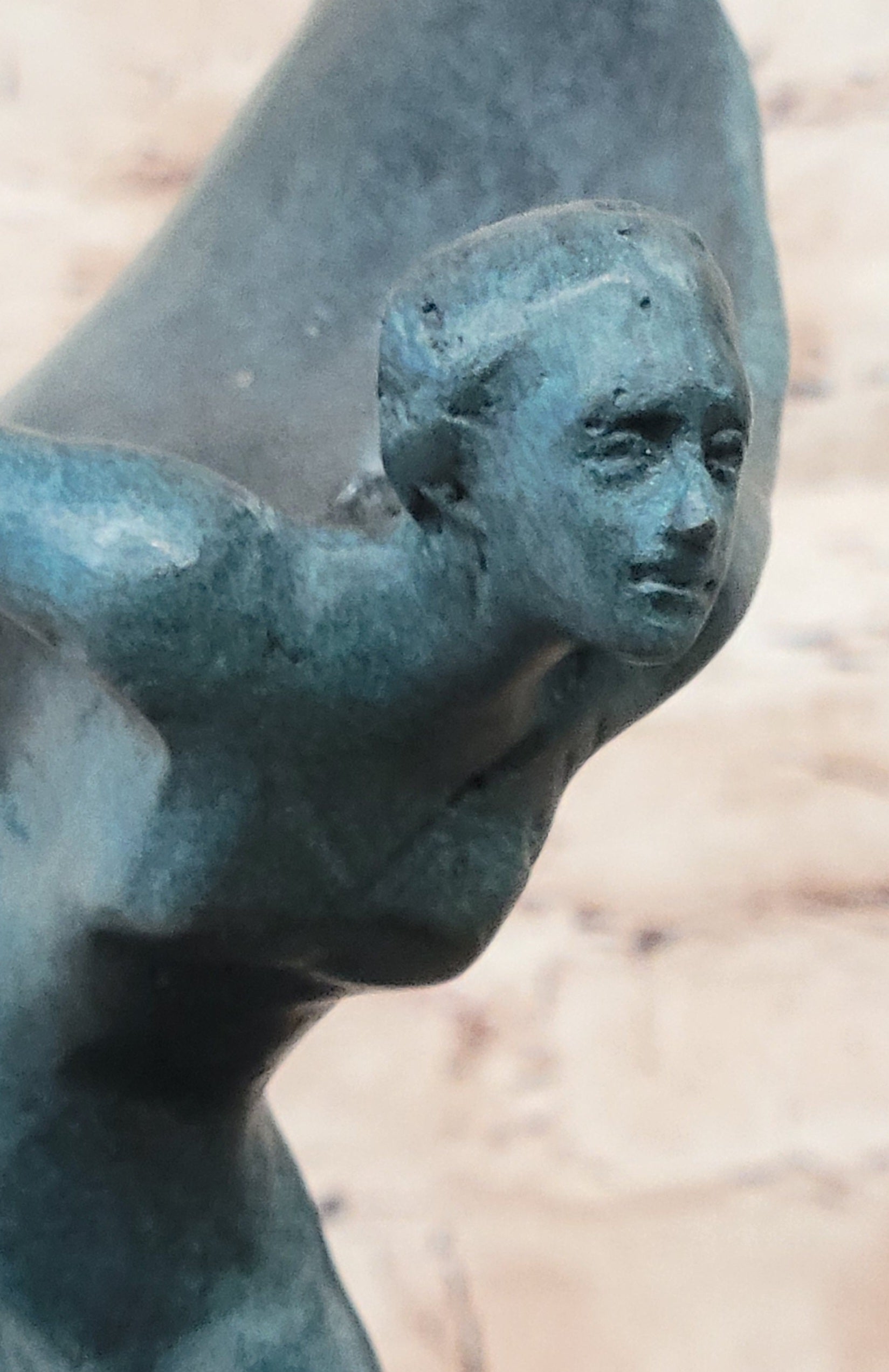 Timeless Lost Wax Method Spirit of Ecstasy Figurine, Genuine Solid Bronze Artwork