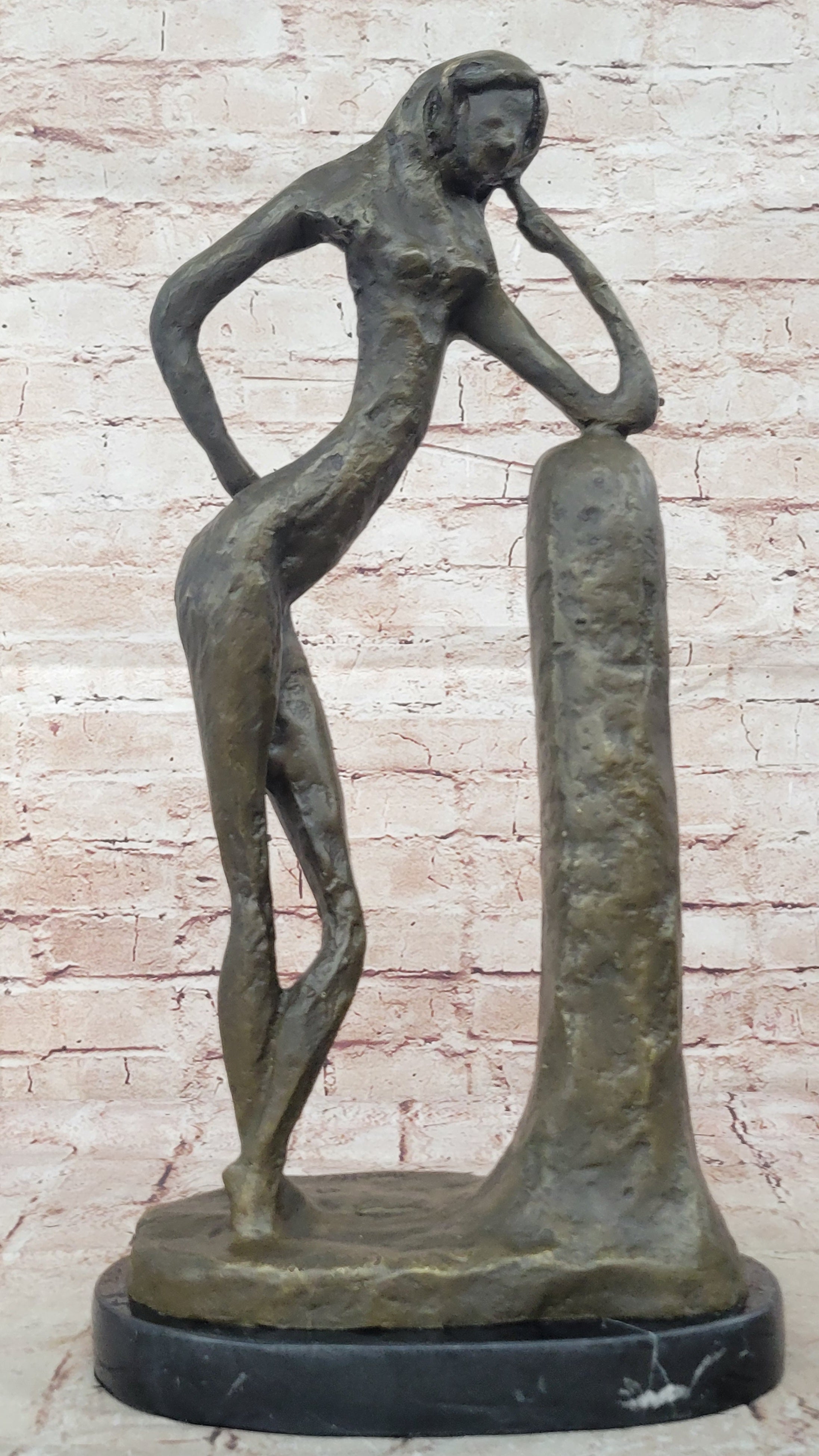 Handcrafted 19" Henry Matisse “La Serpentine” Genuine Bronze Sculpture – Signed Art Sale