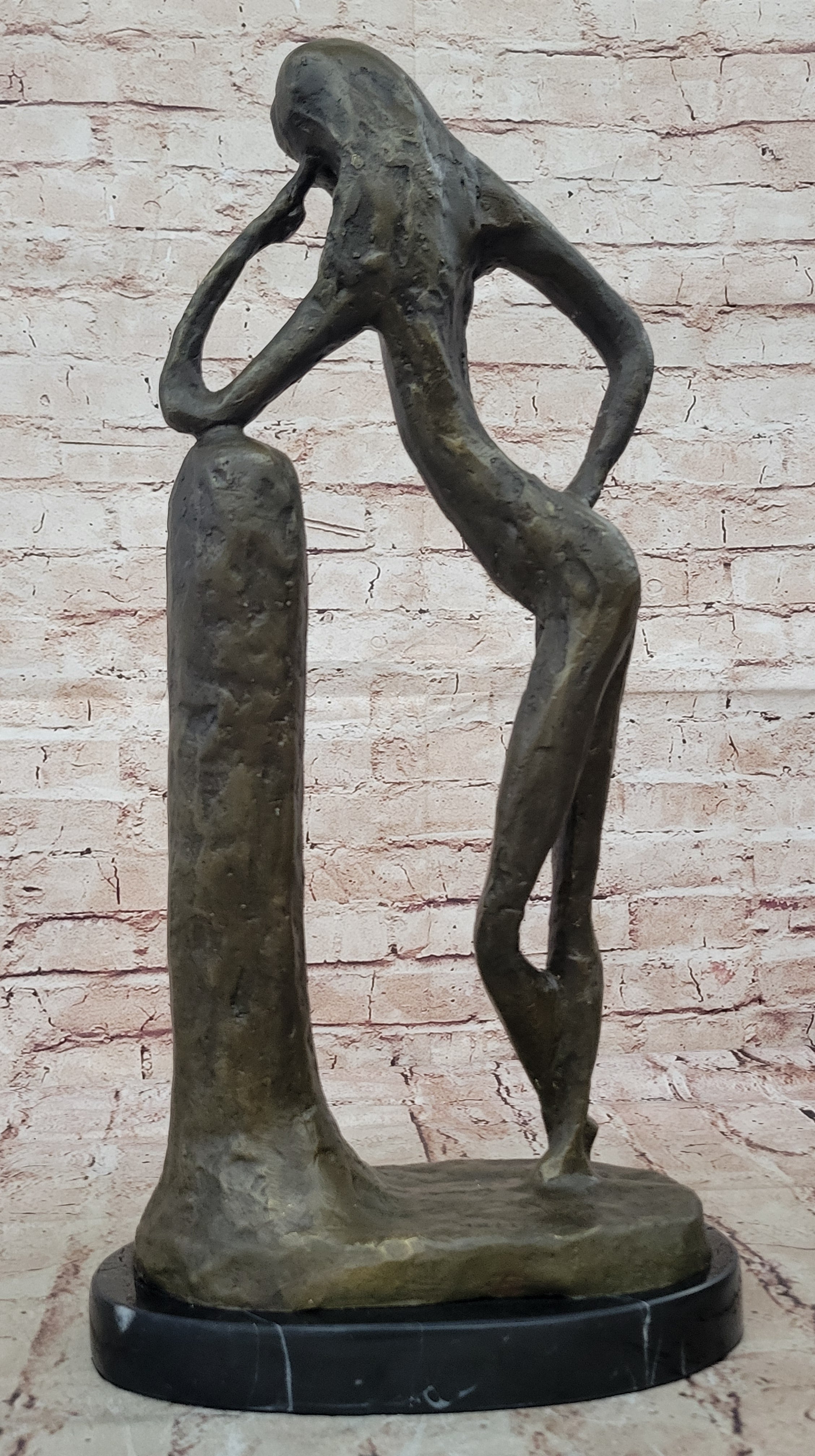 Handcrafted 19" Henry Matisse “La Serpentine” Genuine Bronze Sculpture – Signed Art Sale