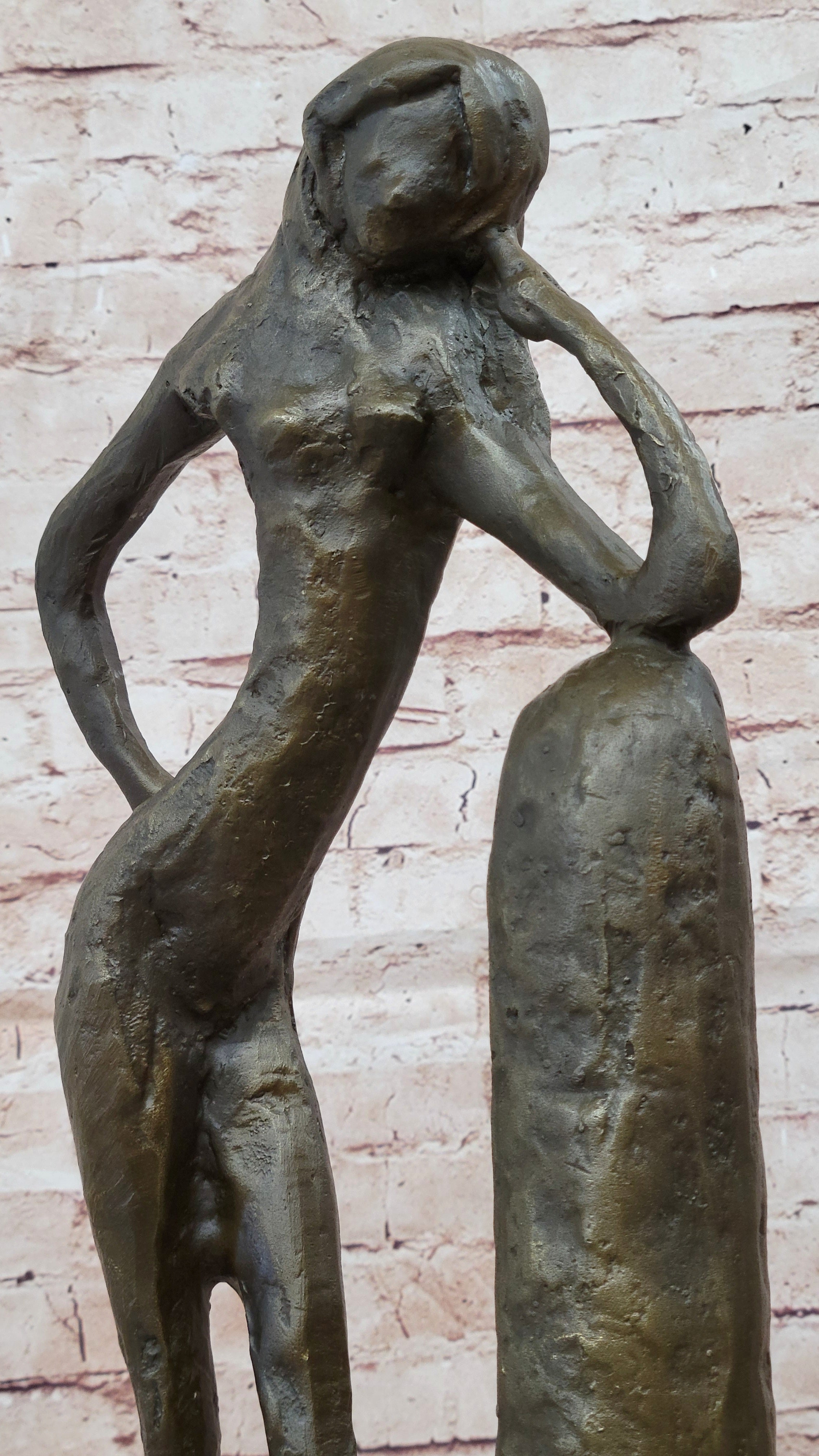 Handcrafted 19" Henry Matisse “La Serpentine” Genuine Bronze Sculpture – Signed Art Sale