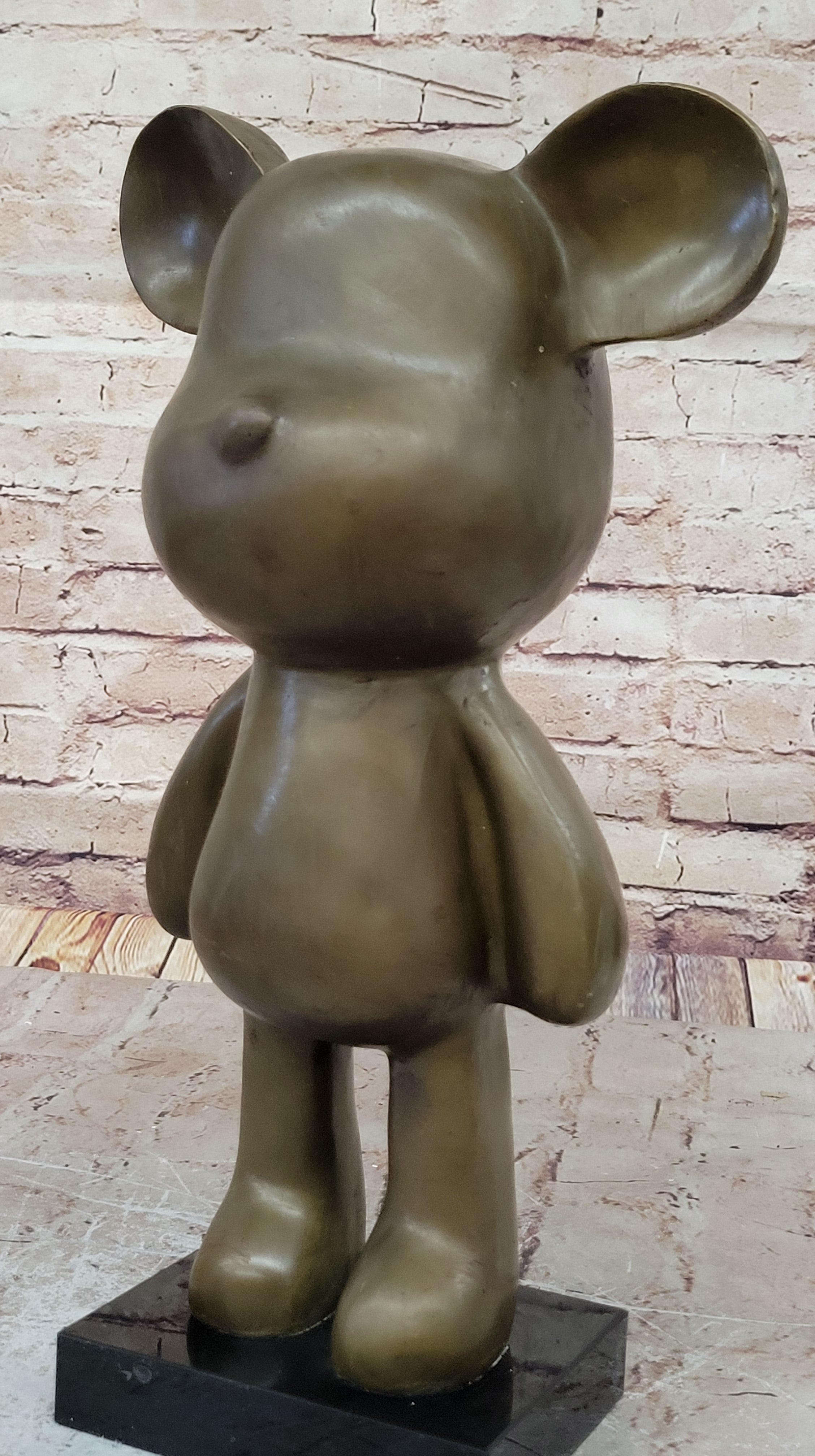 16" Tall Collector Edition Collectible Mickey Mouse Bronze Sculpture Figurine