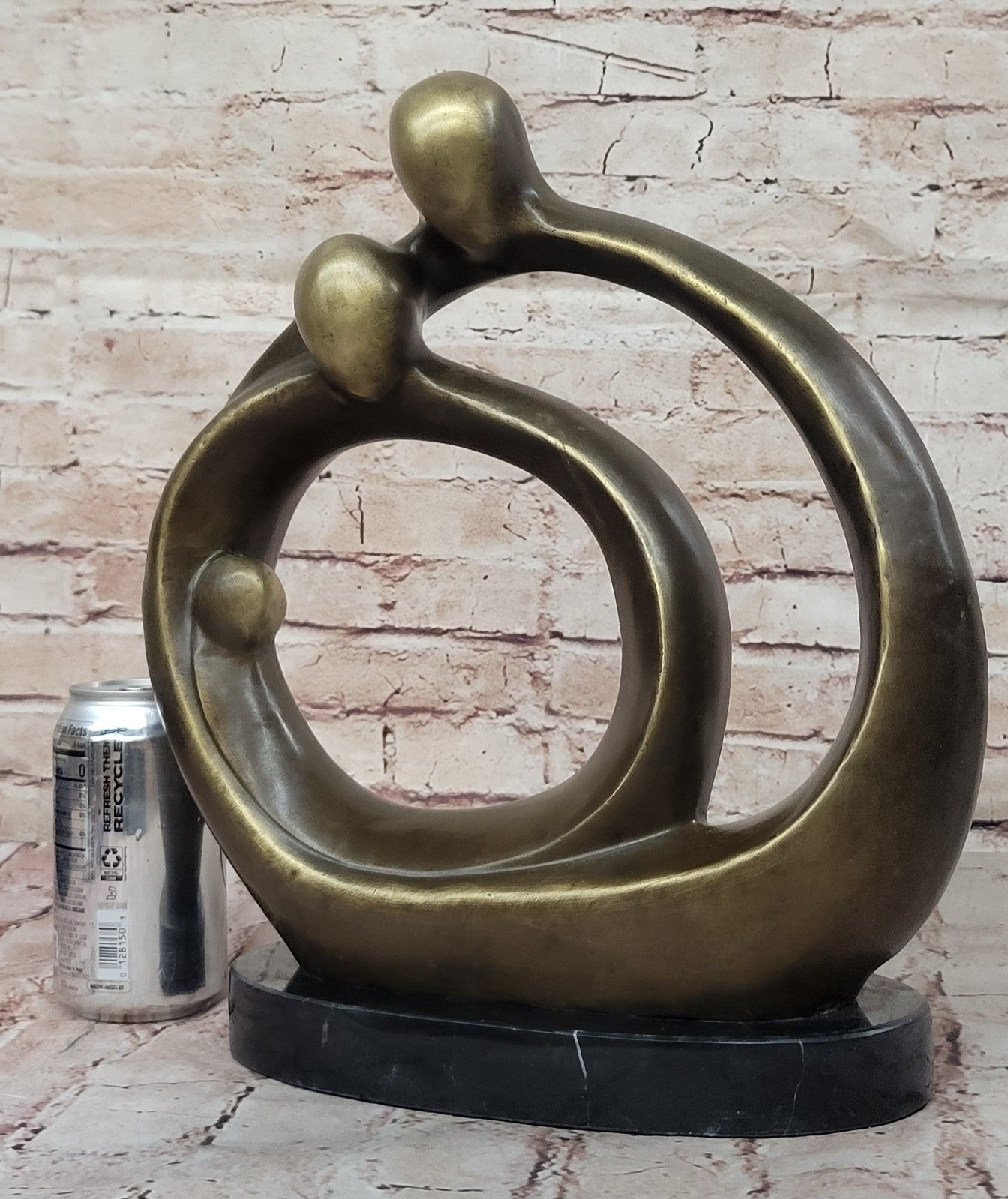 Abstract Modern Romance Bronze Statue by Fransisci Lost Wax