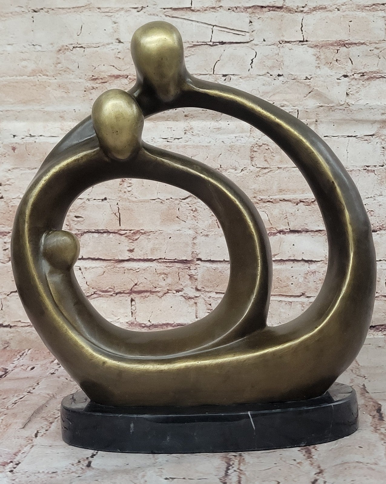 Abstract Modern Romance Bronze Statue by Fransisci Lost Wax