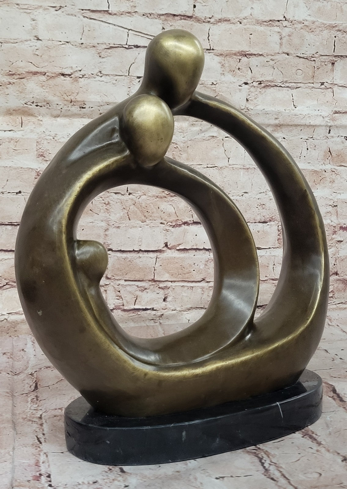 Abstract Modern Romance Bronze Statue by Fransisci Lost Wax