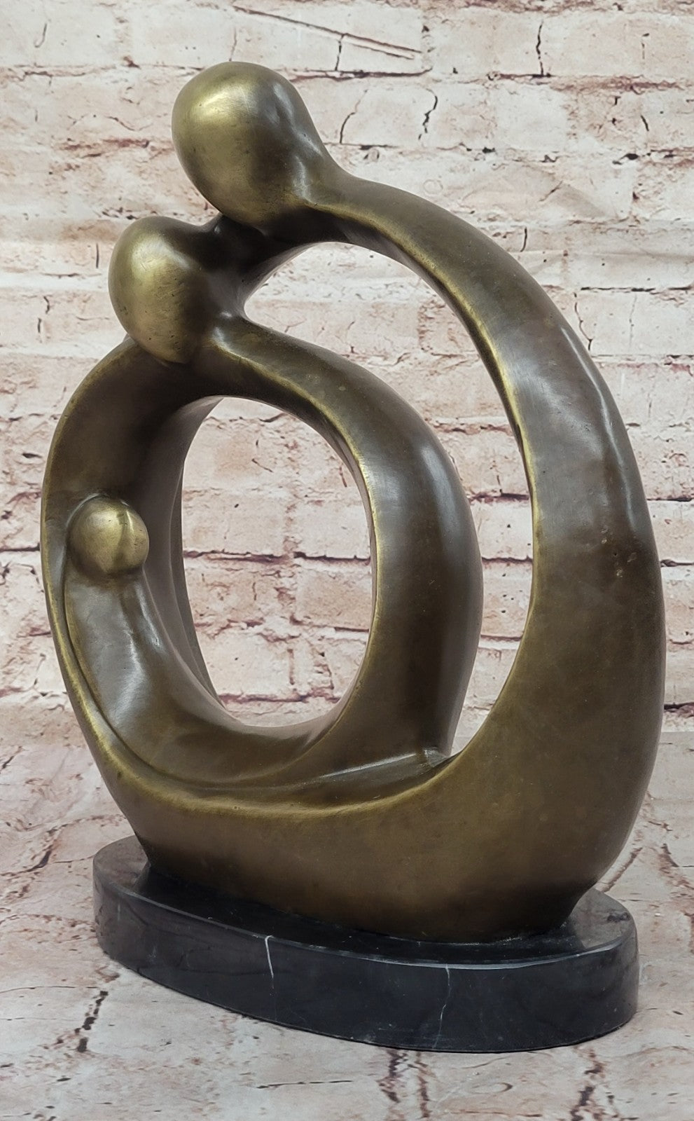 Abstract Modern Romance Bronze Statue by Fransisci Lost Wax