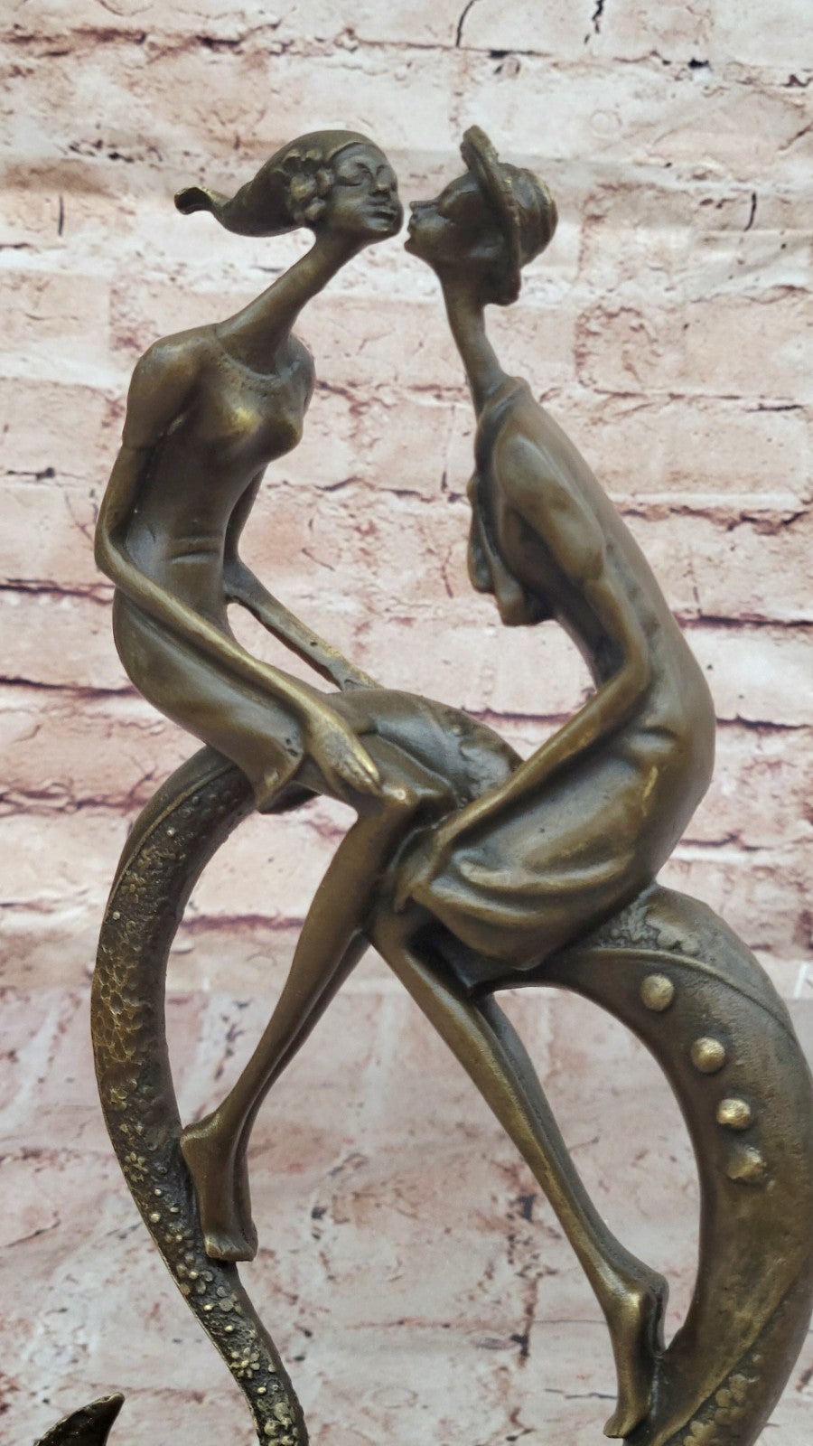 Buy Collet’s Eternal Love Bronze Sculpture – Abstract Art Statue on Marble Base