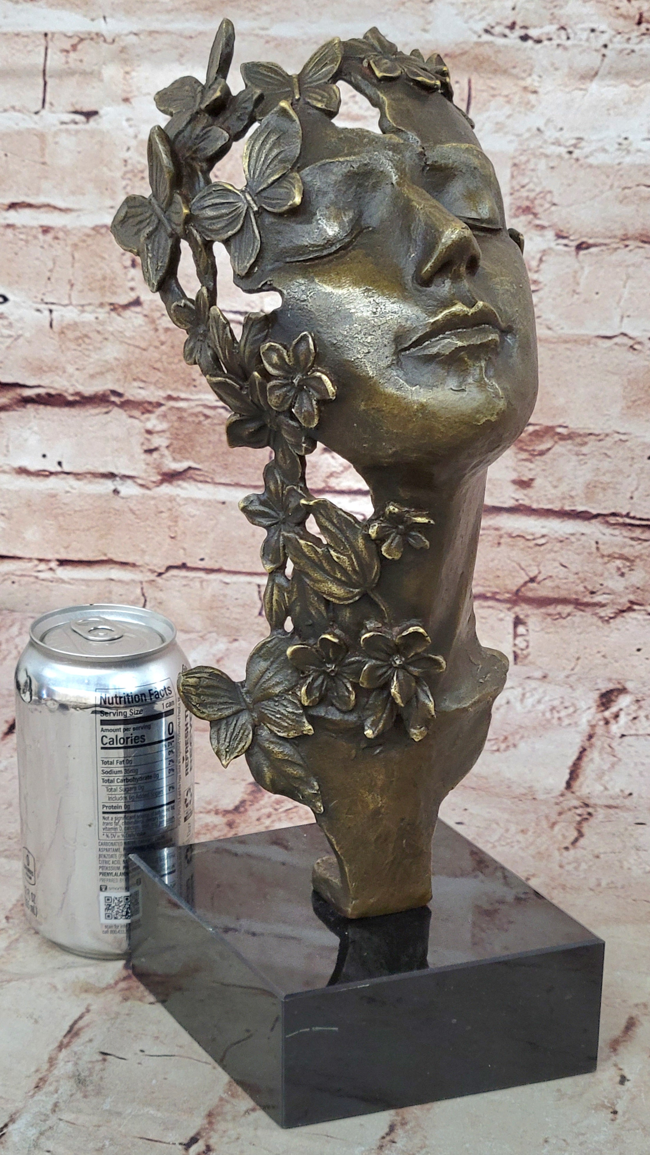 Collector Edition Bronze Statue: Salvador Dali Relaxed Woman with Butterfly