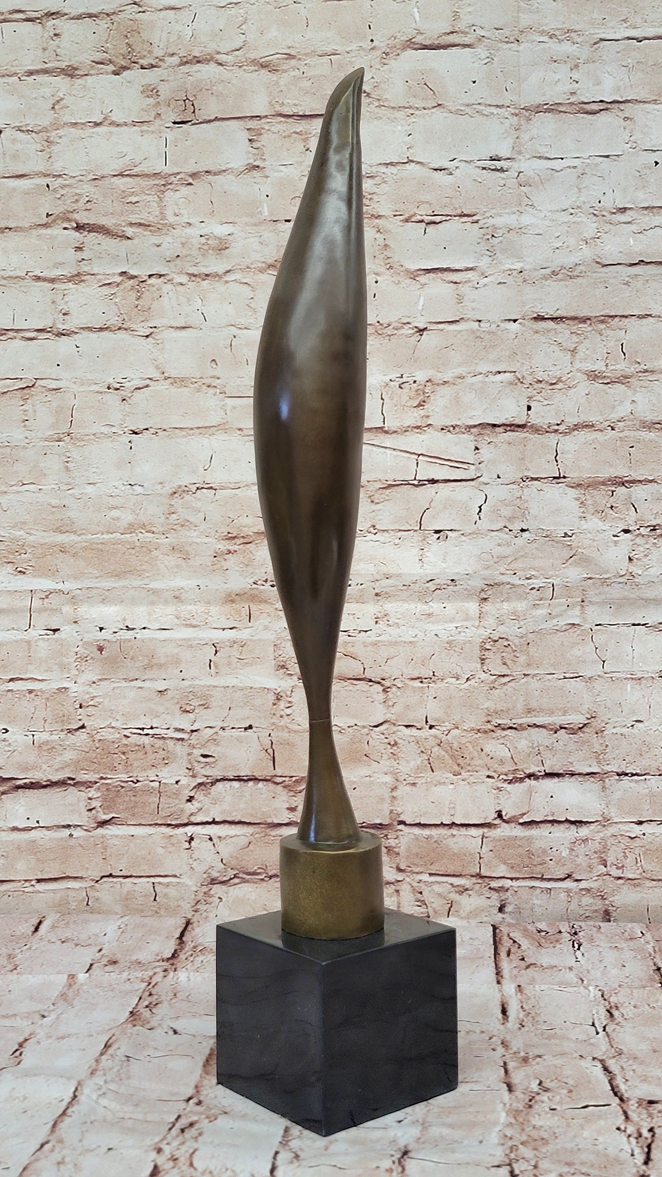 Brancusi Bird in Space Bronze Statue: Modern Art Home Office Decor Sale