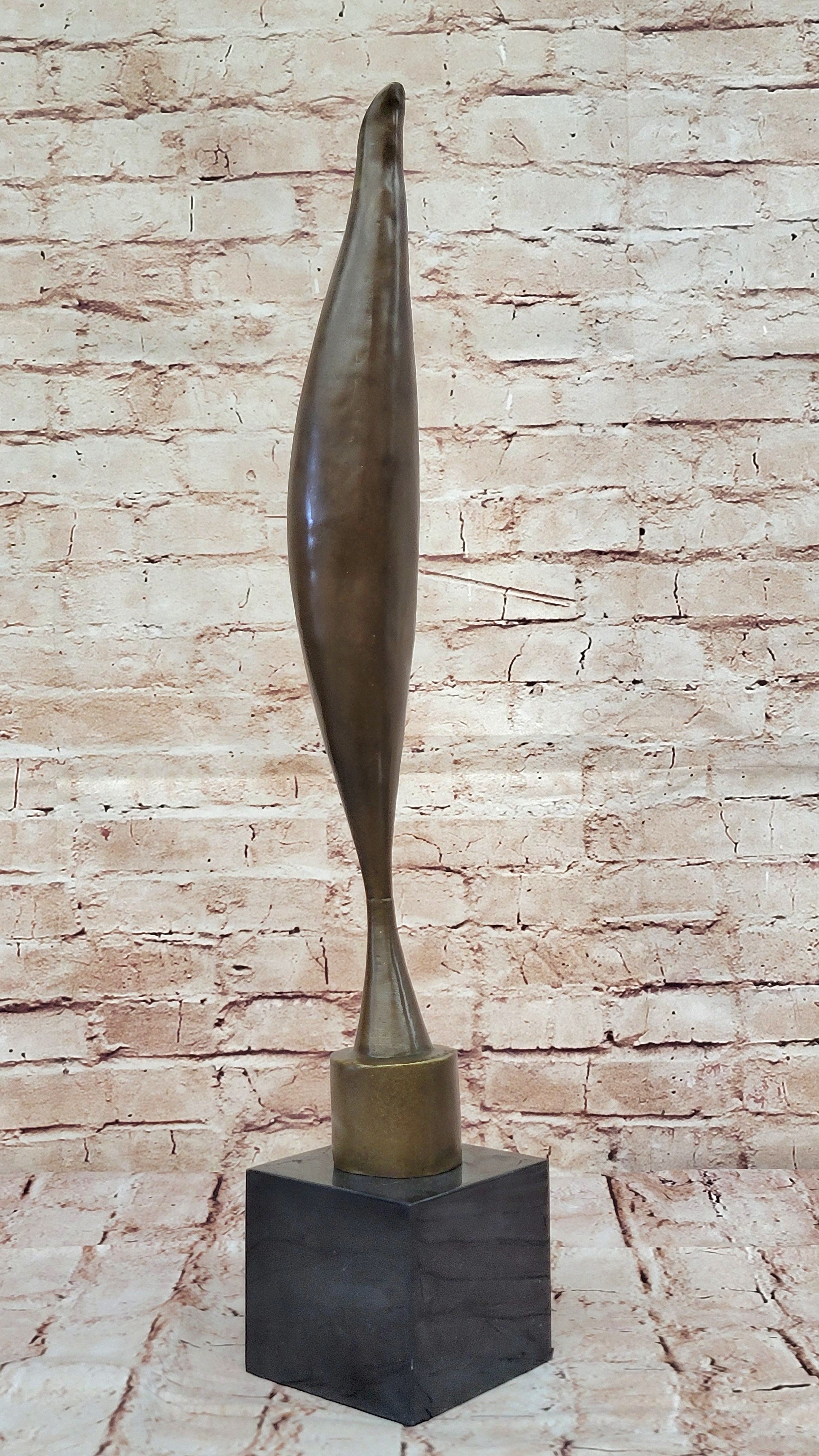 Brancusi Bird in Space Bronze Statue: Modern Art Home Office Decor Sale