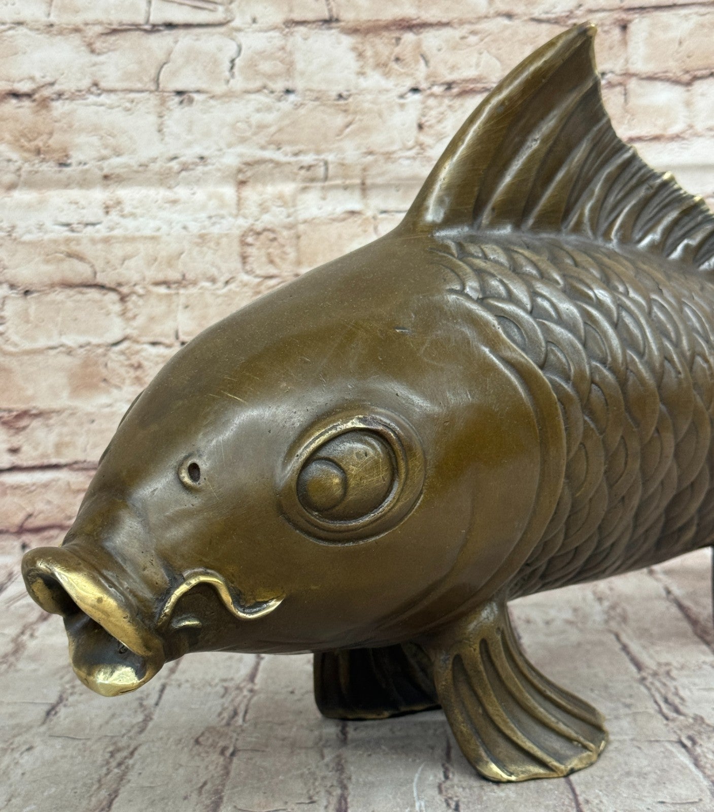 Marius Sea Life Bronze Sculpture: Hot Cast Fish Statue for Garden or Indoor Decor