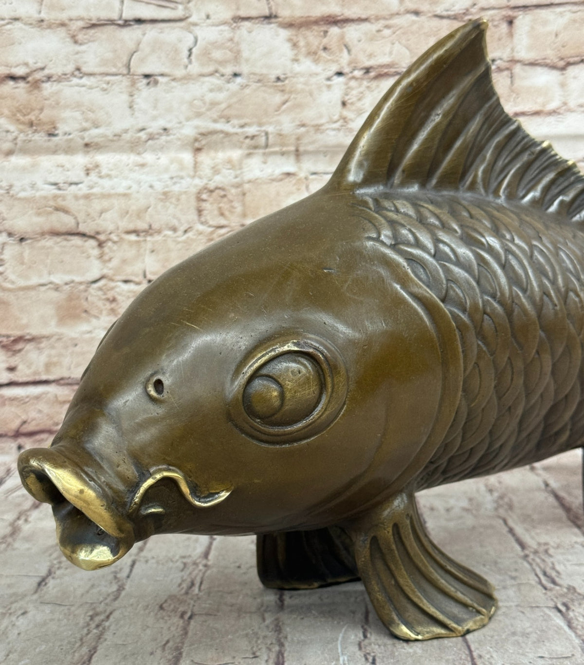 Marius Sea Life Bronze Sculpture: Hot Cast Fish Statue for Garden or Indoor Decor