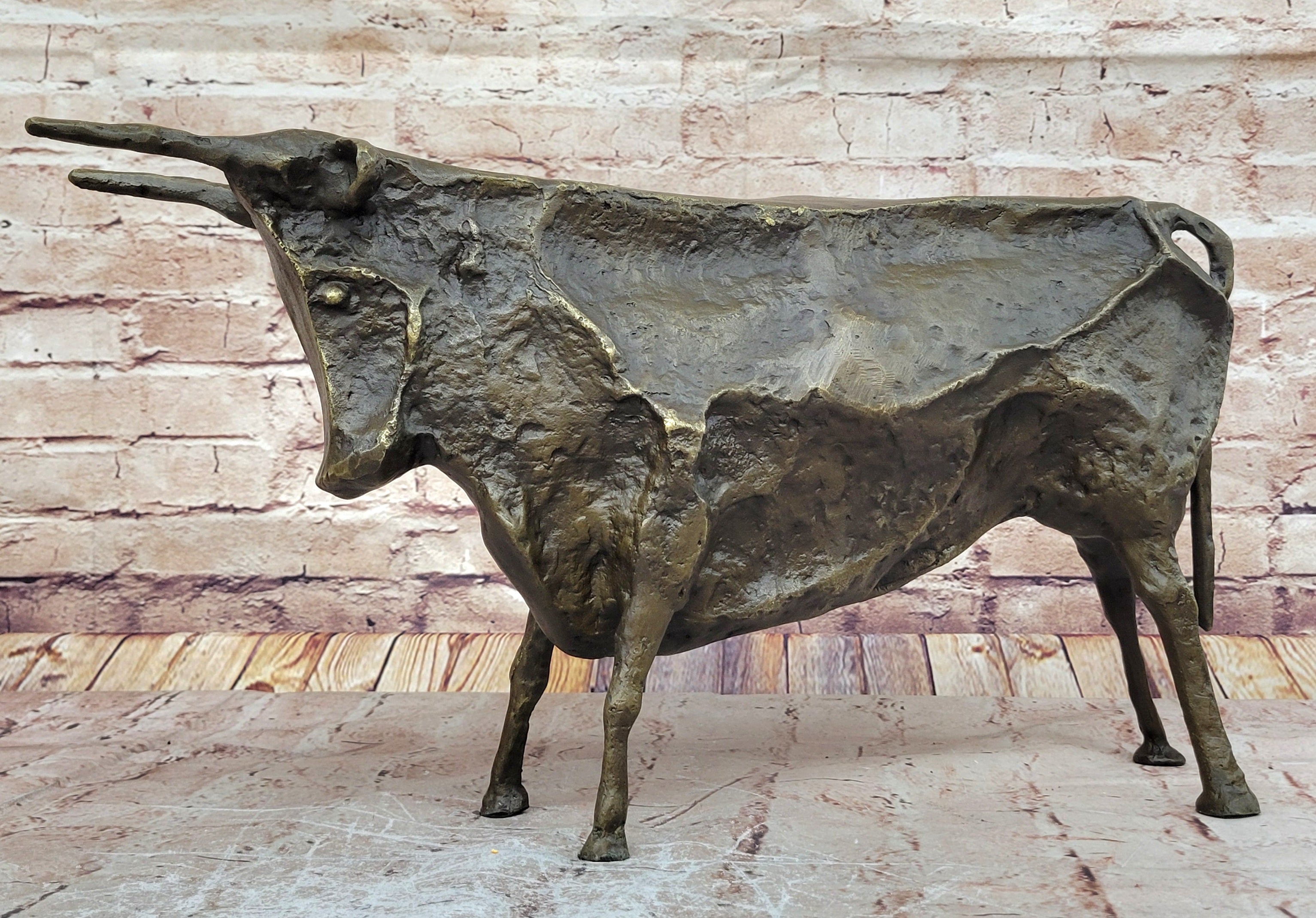 Picasso Bull Bronze Sculpture- abstract Bull after Picasso Extra Large Gift Sale