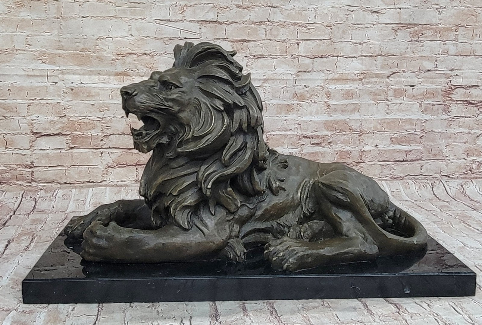 Hand Made Bronze Lion King Sculpture by Barye: Museum Quality Artwork