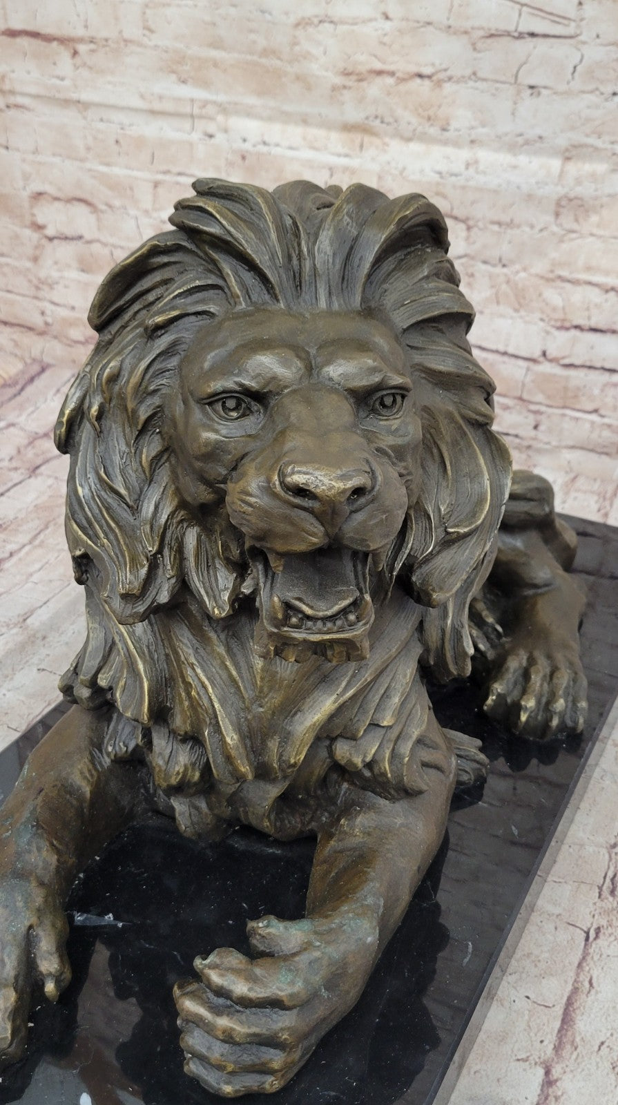 Hand Made Bronze Lion King Sculpture by Barye: Museum Quality Artwork