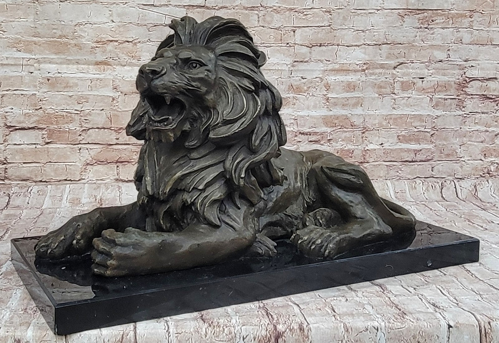 Hand Made Bronze Lion King Sculpture by Barye: Museum Quality Artwork