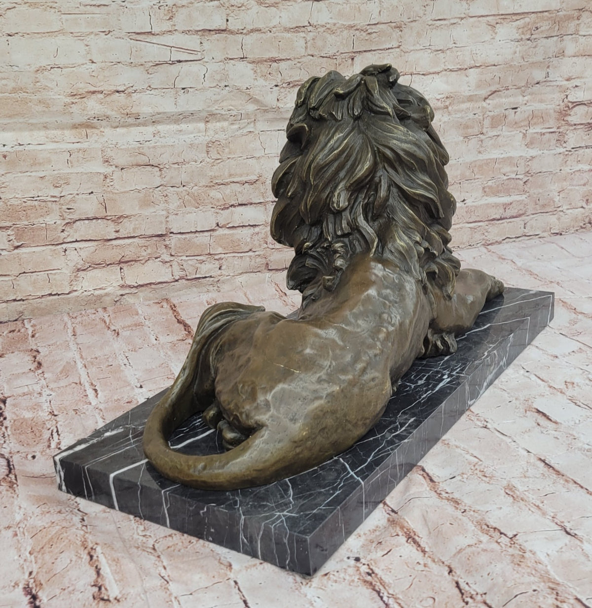 King of the Jungle Bronze Lion Sculpture: Collector`s Edition by Barye Figure