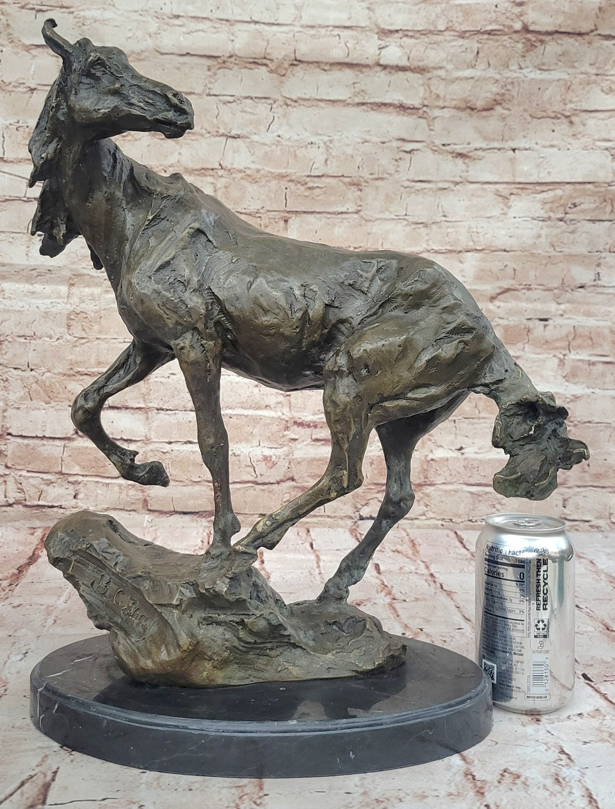 Large Abstact Modern Art Masterpiece Horse Sculpture by Zhang Abstract Statue