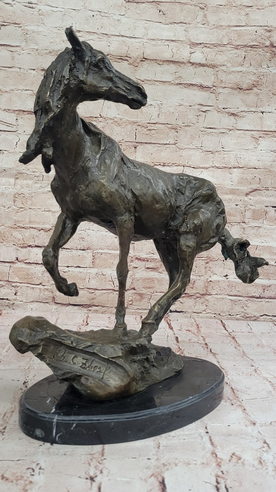 Large Abstact Modern Art Masterpiece Horse Sculpture by Zhang Abstract Statue