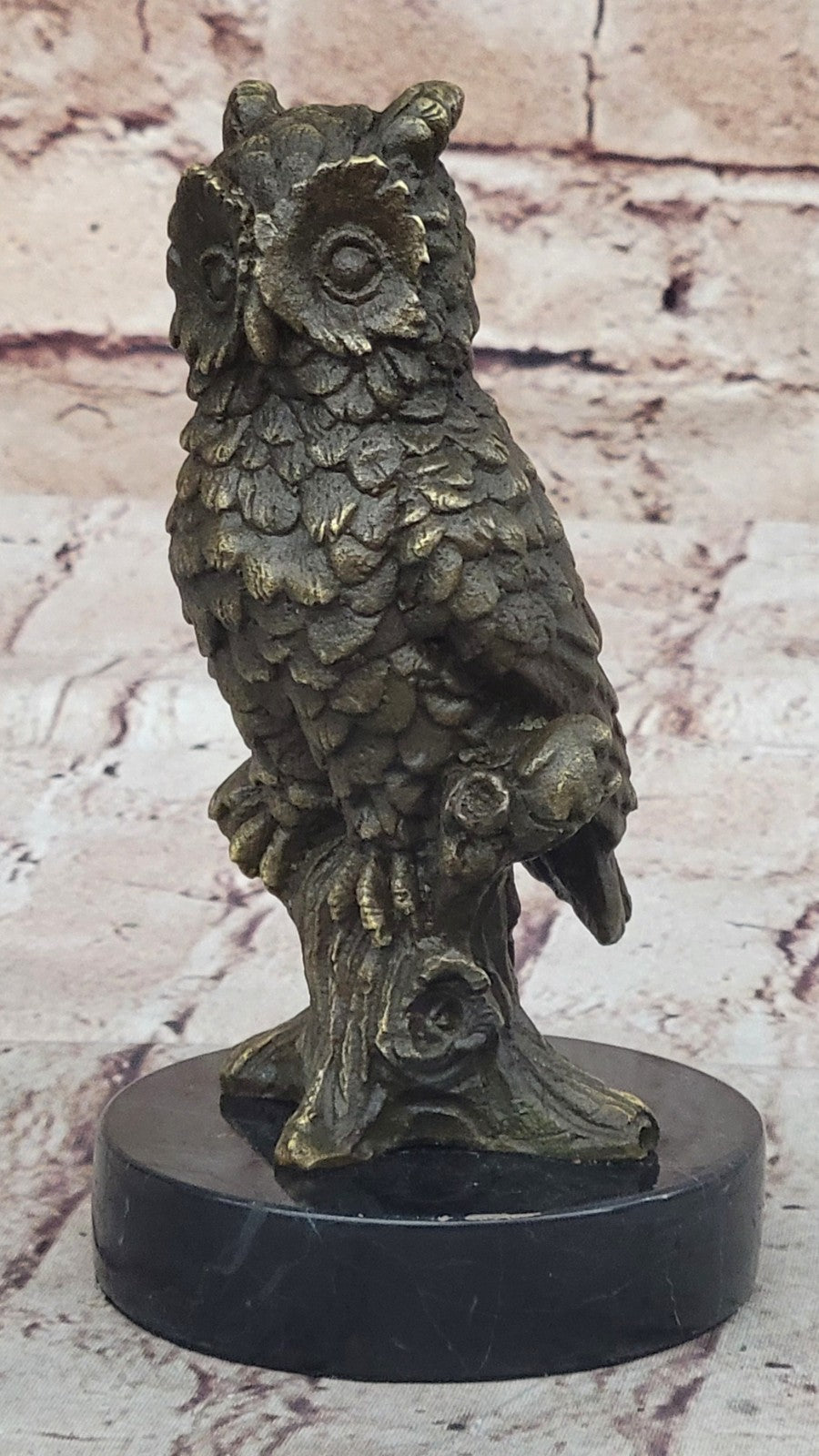 Handmade Bronze Owl Art Deco Sculpture by Milo - Unique Collectible Statue