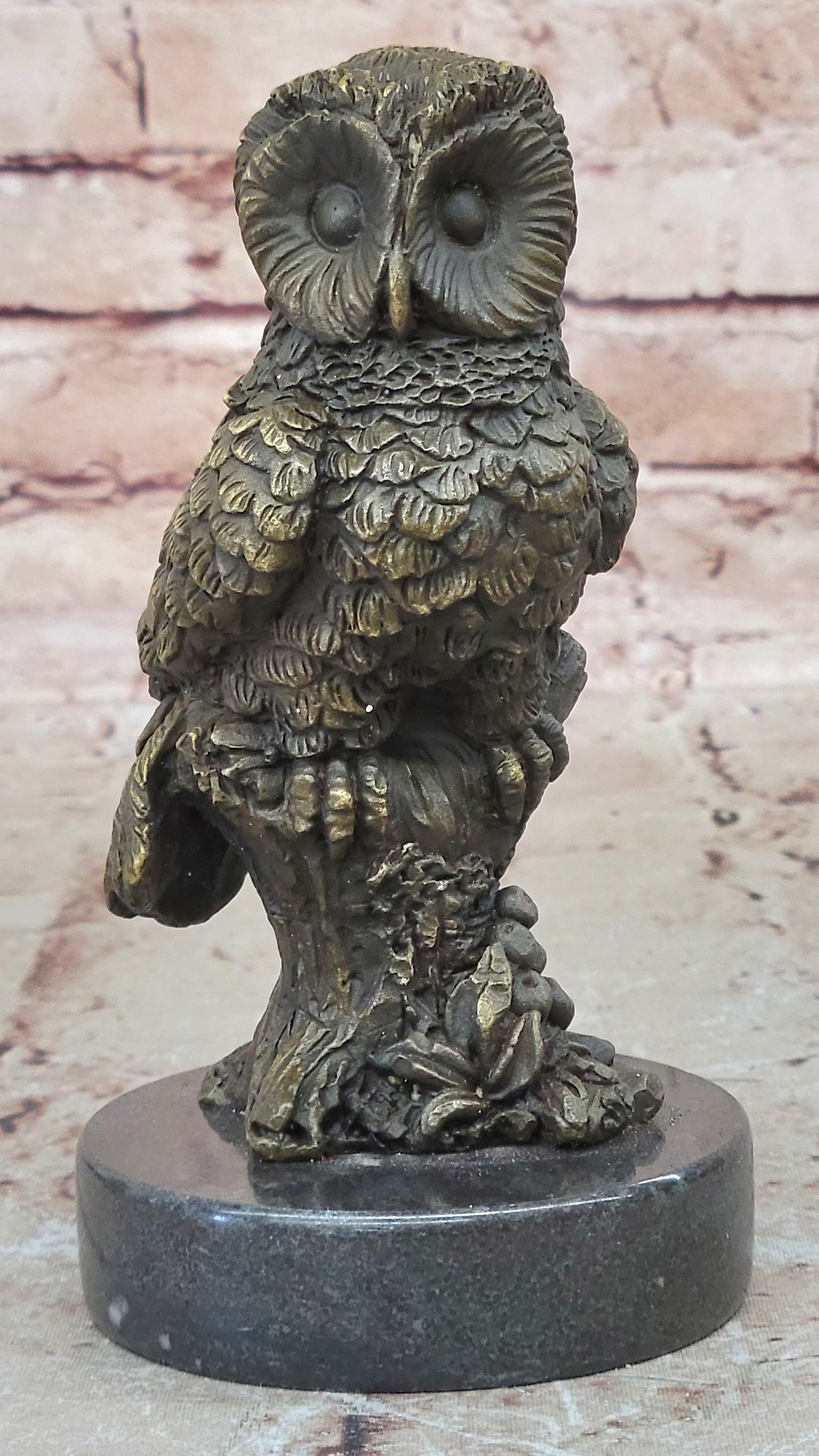 Handcrafted bronze sculpture SALE Bar Owl Hotcast Pure Abstract Large Beautiful