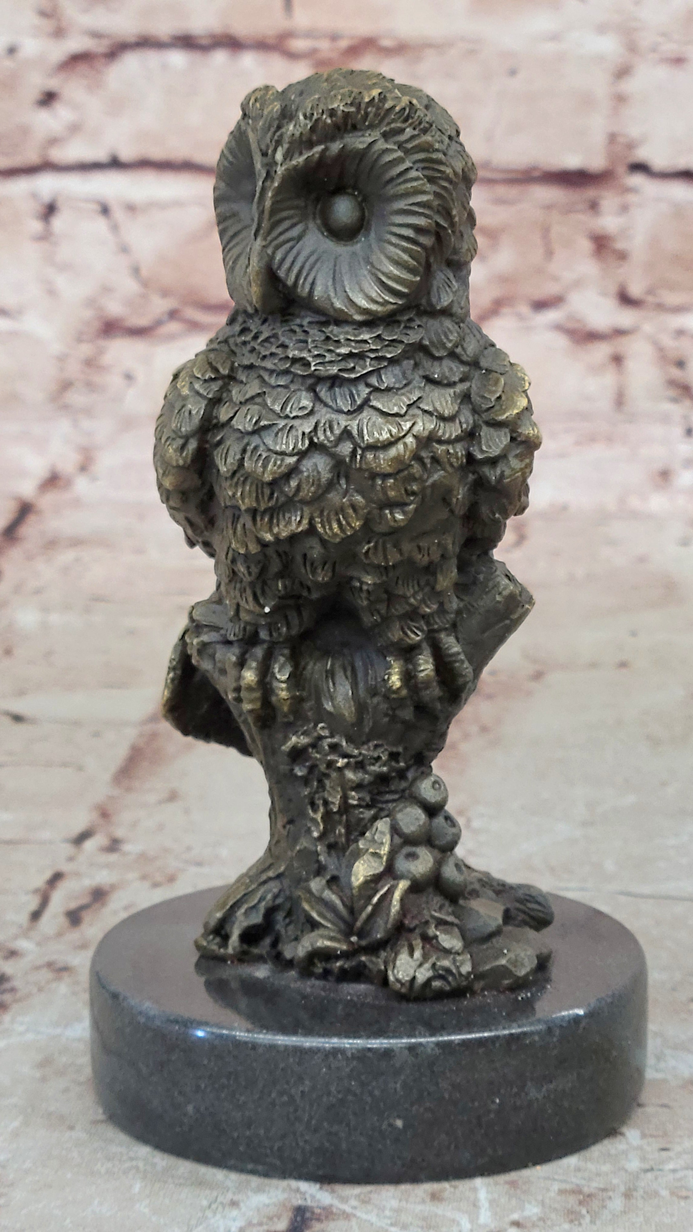 Handcrafted bronze sculpture SALE Bar Owl Hotcast Pure Abstract Large Beautiful