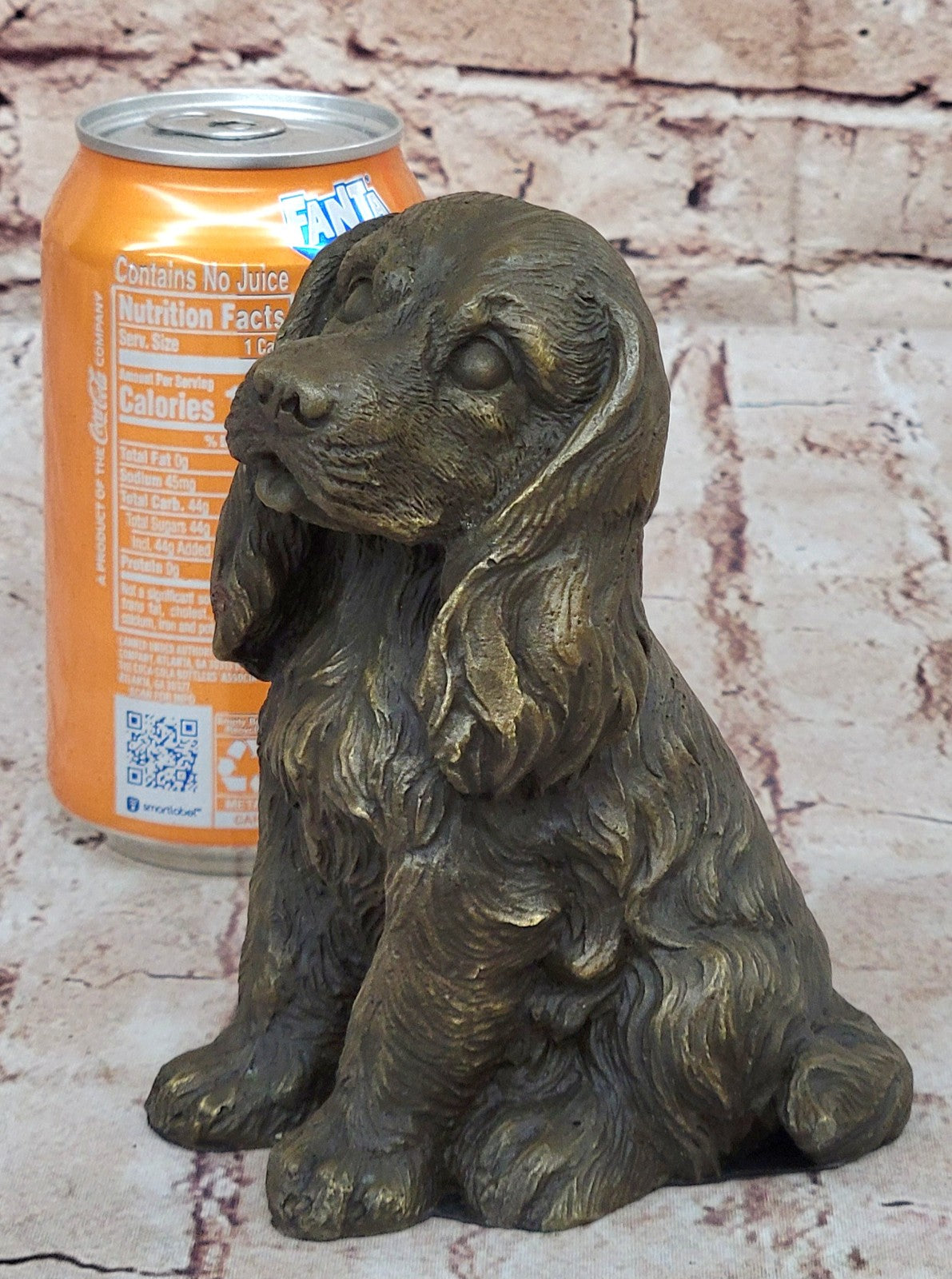 English Cocker Water Spaniel Boykin Bronze Marble Dog Statue Breeder Kennel Gift