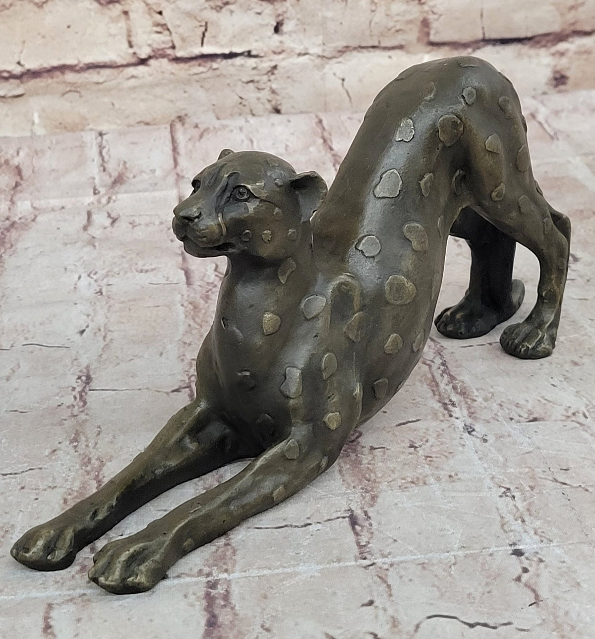Handcrafted bronze sculpture SALE Female Felines Vienna Lost Wax Method Figurine