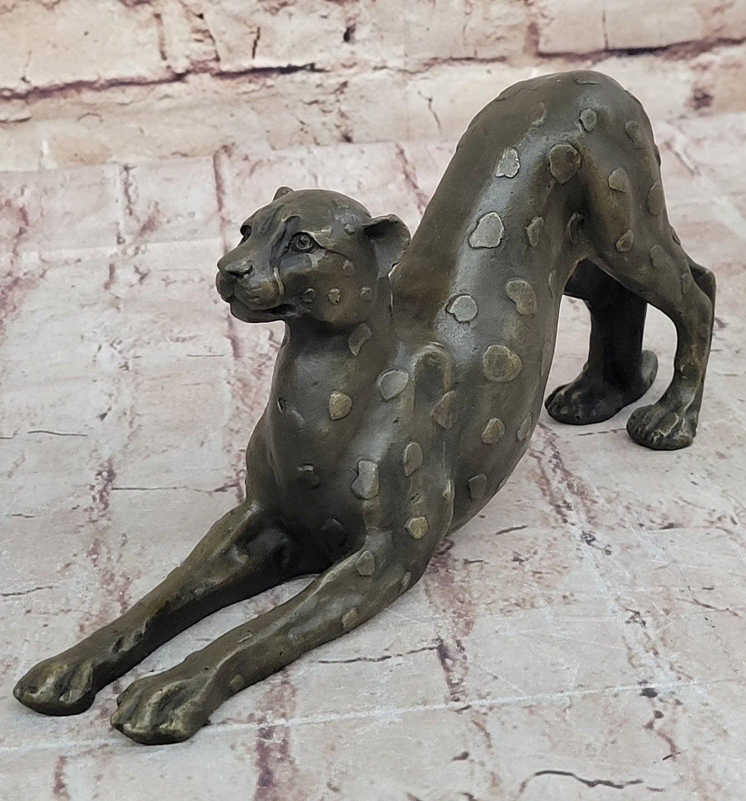 Handcrafted bronze sculpture SALE Female Felines Vienna Lost Wax Method Figurine