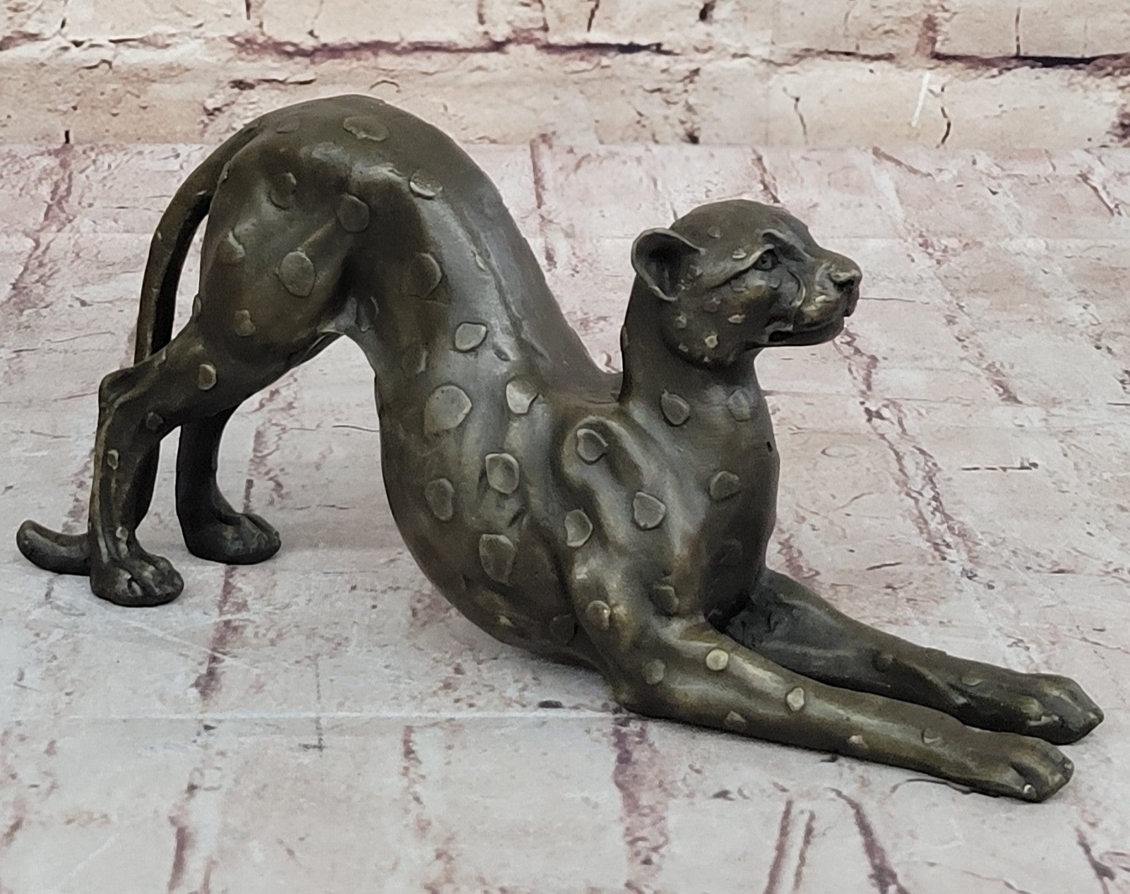 Handcrafted bronze sculpture SALE Female Felines Vienna Lost Wax Method Figurine