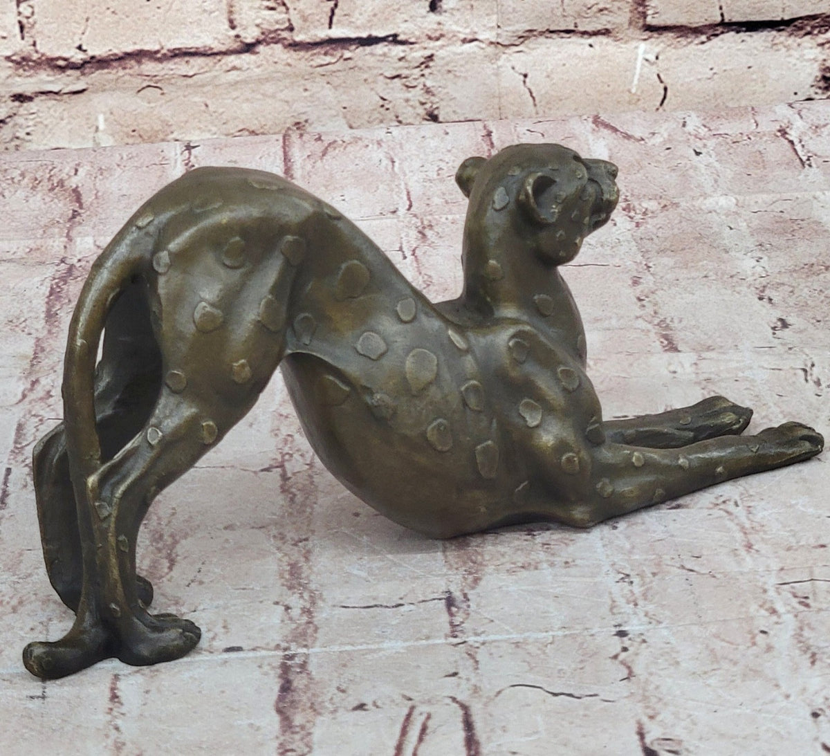 Handcrafted bronze sculpture SALE Female Felines Vienna Lost Wax Method Figurine