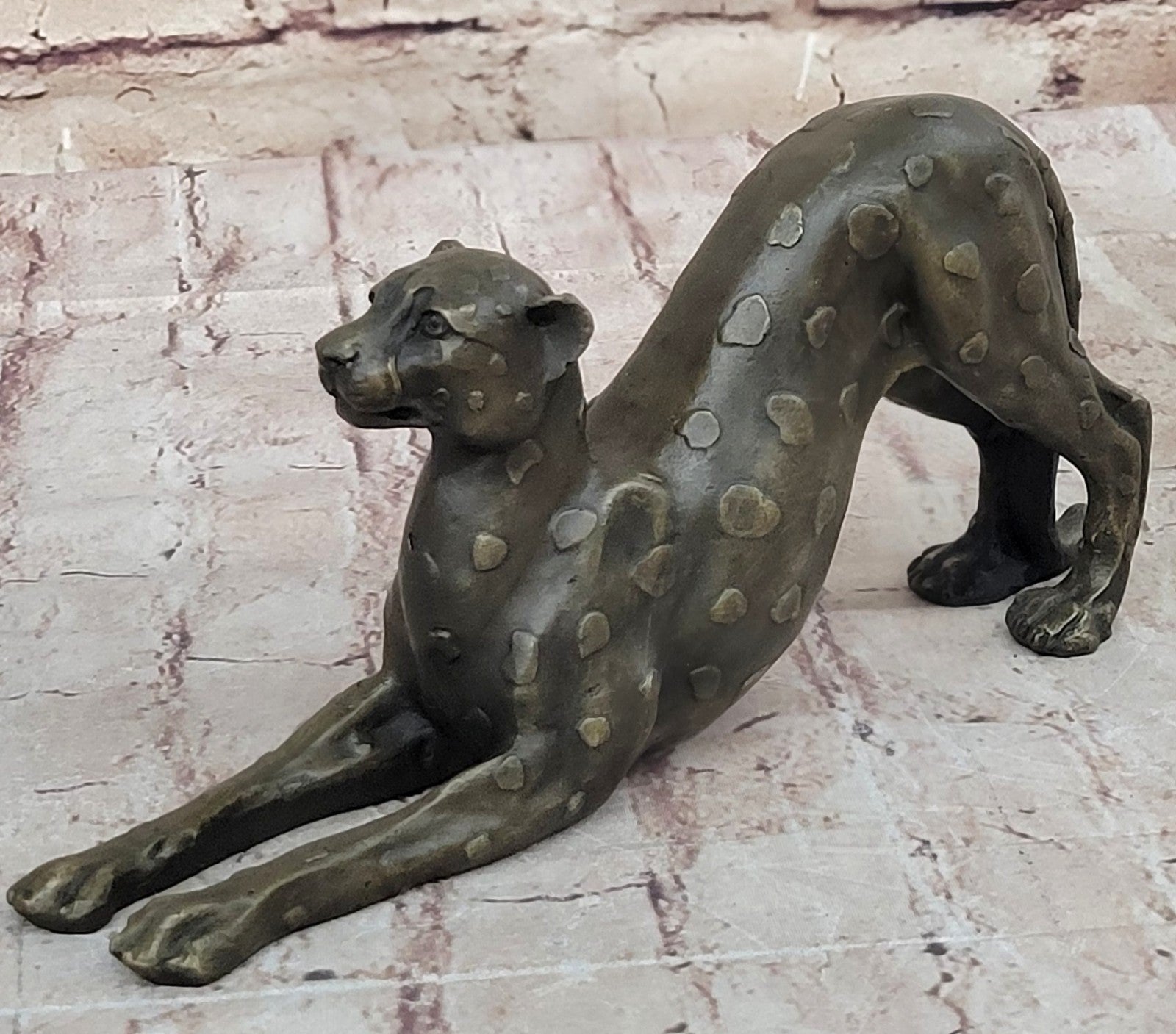 Handcrafted bronze sculpture SALE Female Felines Vienna Lost Wax Method Figurine