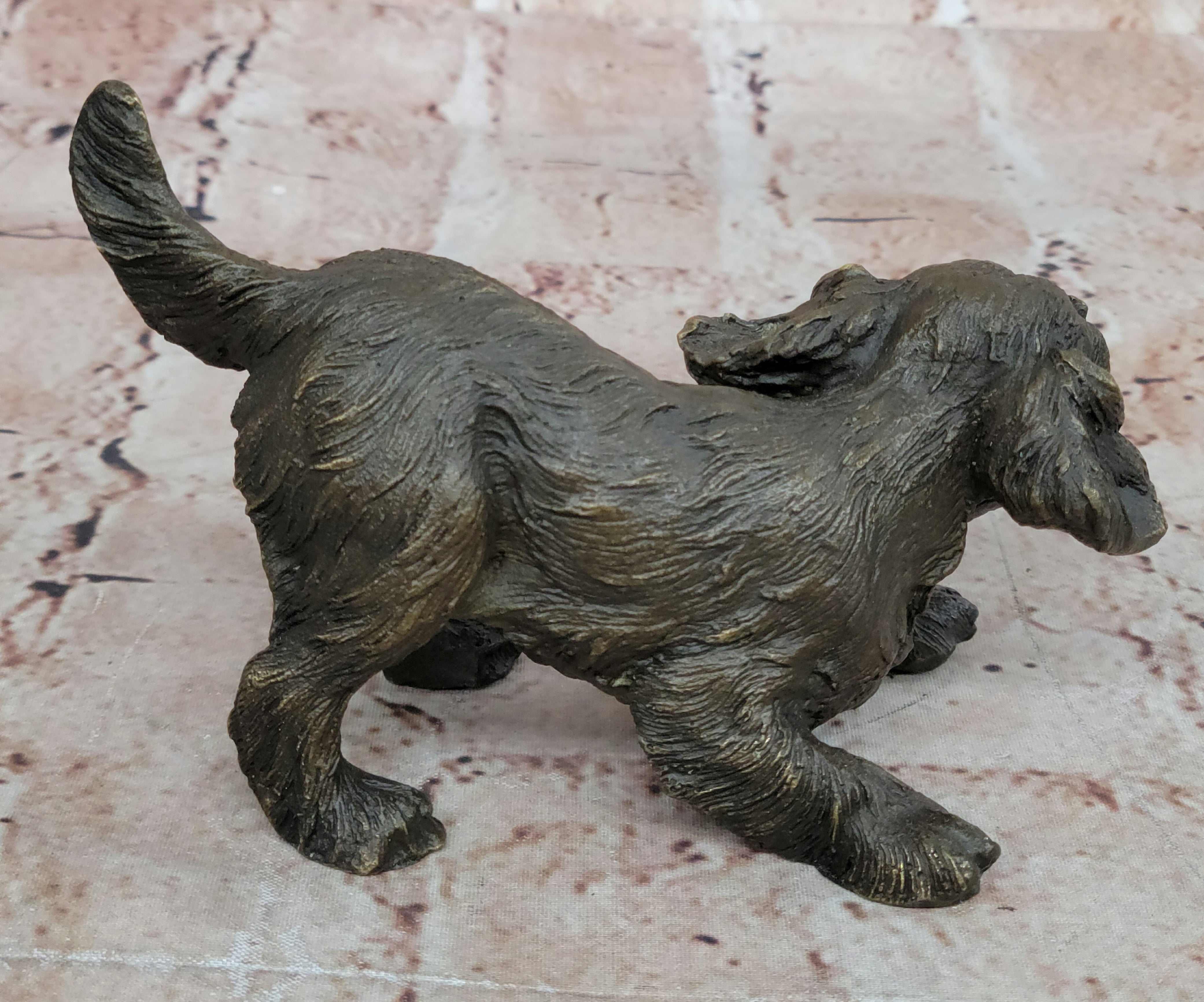 Authentic Williams Artwork: Bronze Cavalier King Charles Spaniel Dog Figurine