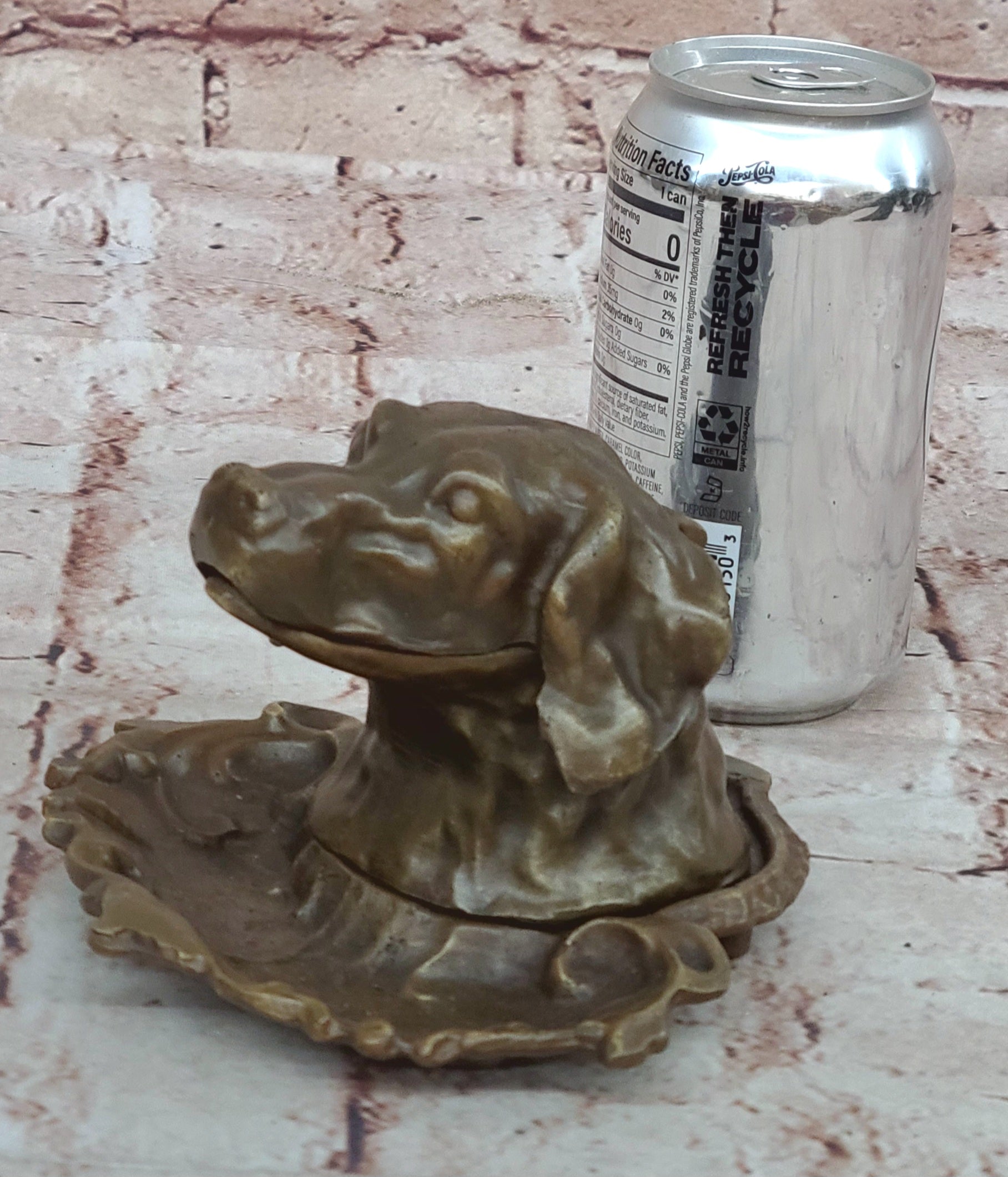Handcrafted Hot Cast Pet Animal Dog Labrador Incense Burner Bronze Statue